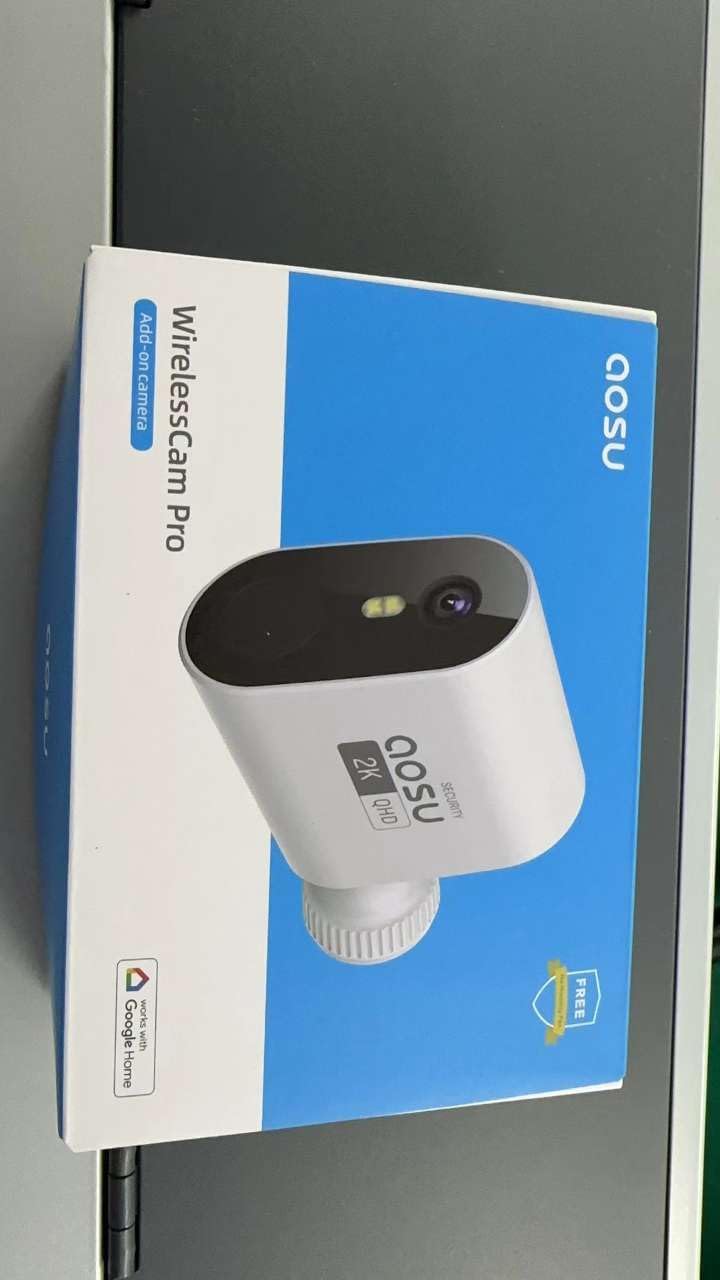 AOSU 5MP Wireless Outdoor Security Camera with PIR Motion Detection - Compatible with HomeBase System (Requires HomeBase), 166° Wide View Angle, 240-Day Battery Life - Ideal for Home Security, Backyard Monitoring, and Property Surveillance