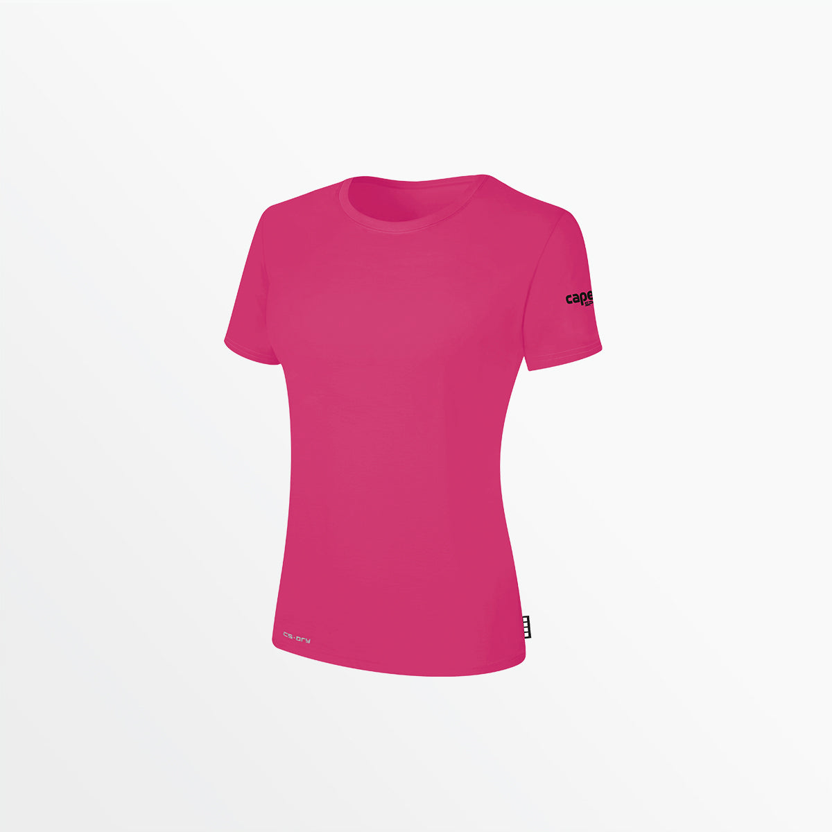 Women's CS Dry Tee with Sleeve Logo - Moisture-Wicking Quick-Dry Performance Shirt for Workouts & Casual Wear