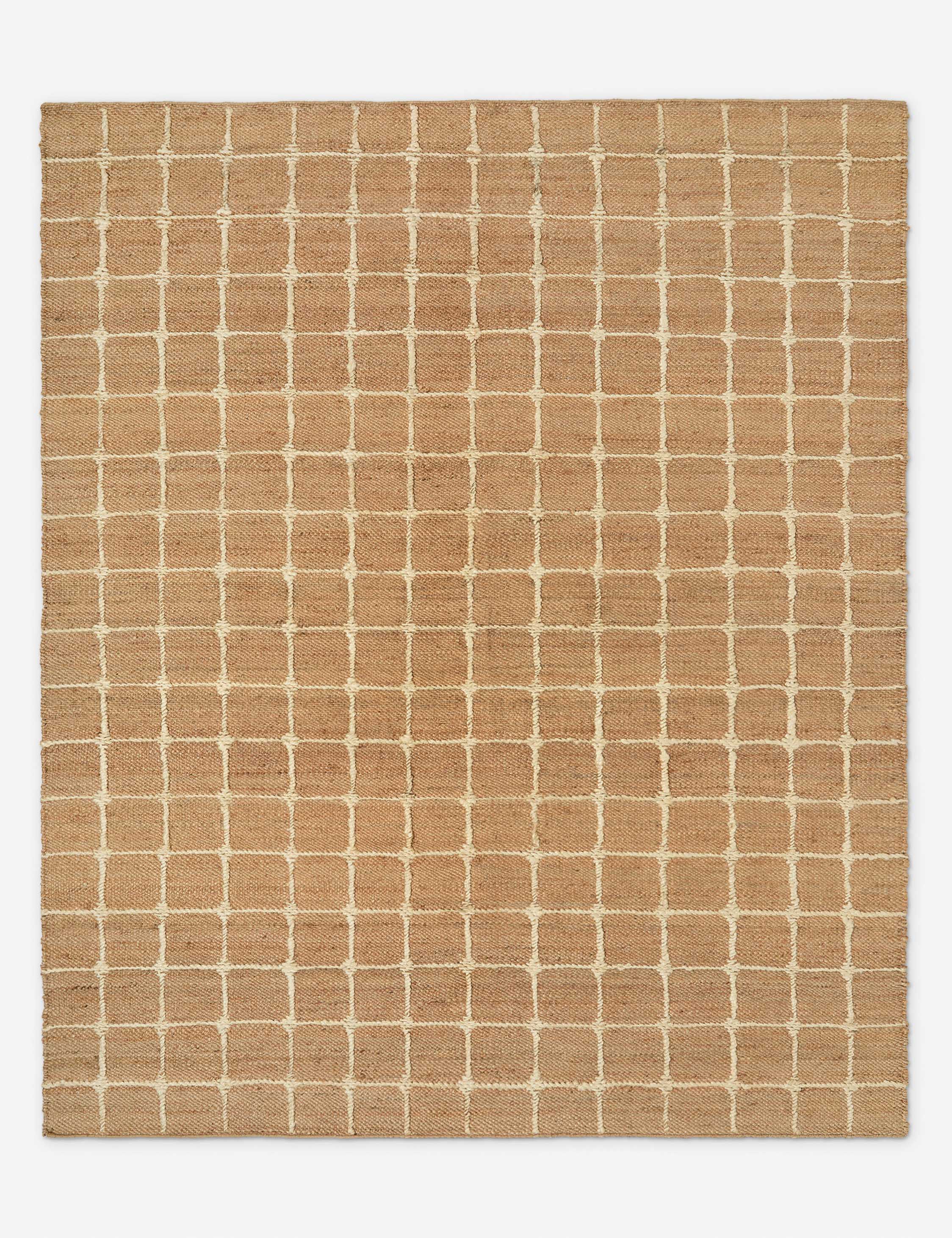 Jake Arnold Beddow Flatweave Jute Rug - Natural Fiber Area Rug for Living Room, Bedroom & Boho Home Decor