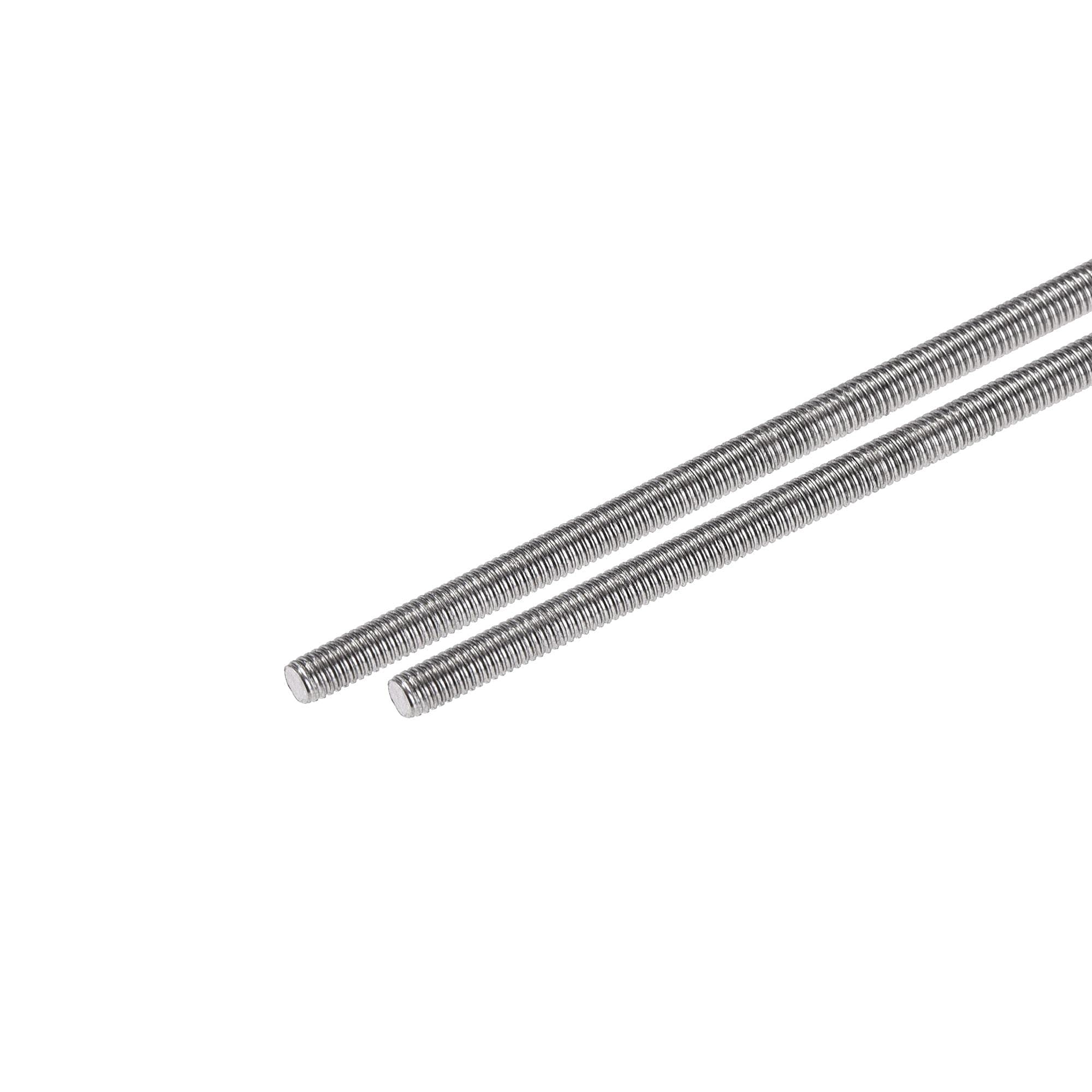 uxcell 2Pcs M3 x 160mm 304 Stainless Steel Fully Threaded Rods, Right Hand Long Screws for Hangers, U-Bolts, and DIY Projects