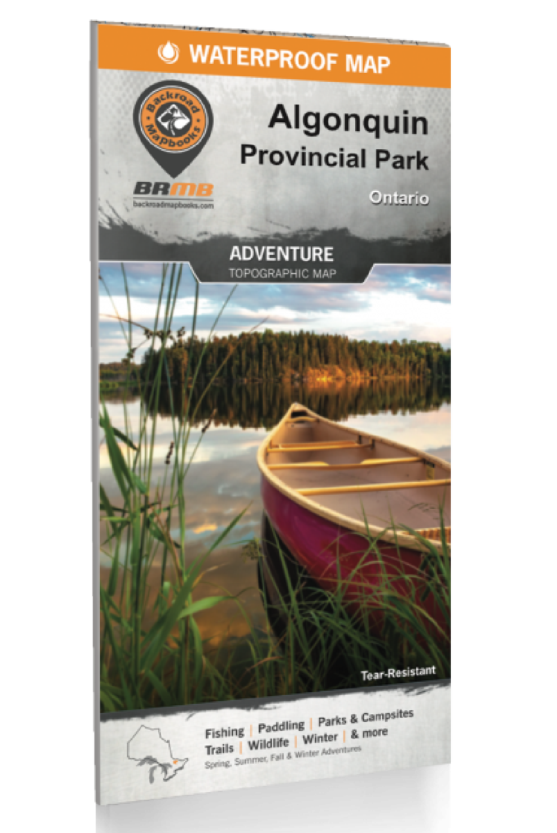 Backroad Mapbooks Algonquin Waterproof Hiking & Canoeing Map - Perfect for Outdoor Adventures, Camping, and Backpacking in Algonquin Park