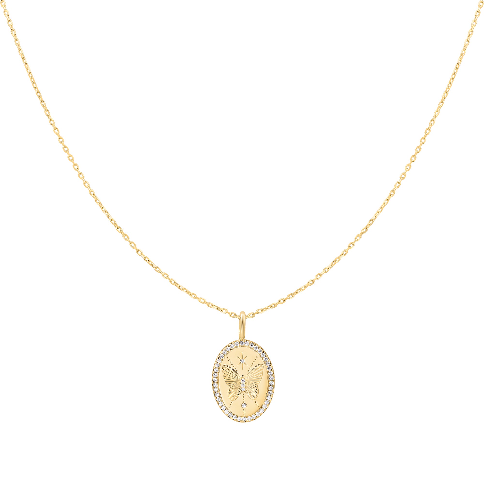 Elegant Gold Butterfly Pendant Necklace for Women - 14K Gold Plated Jewelry Gift for Birthday, Anniversary & Valentine's Day - Perfect for Everyday Wear, Date Nights & Special Occasions