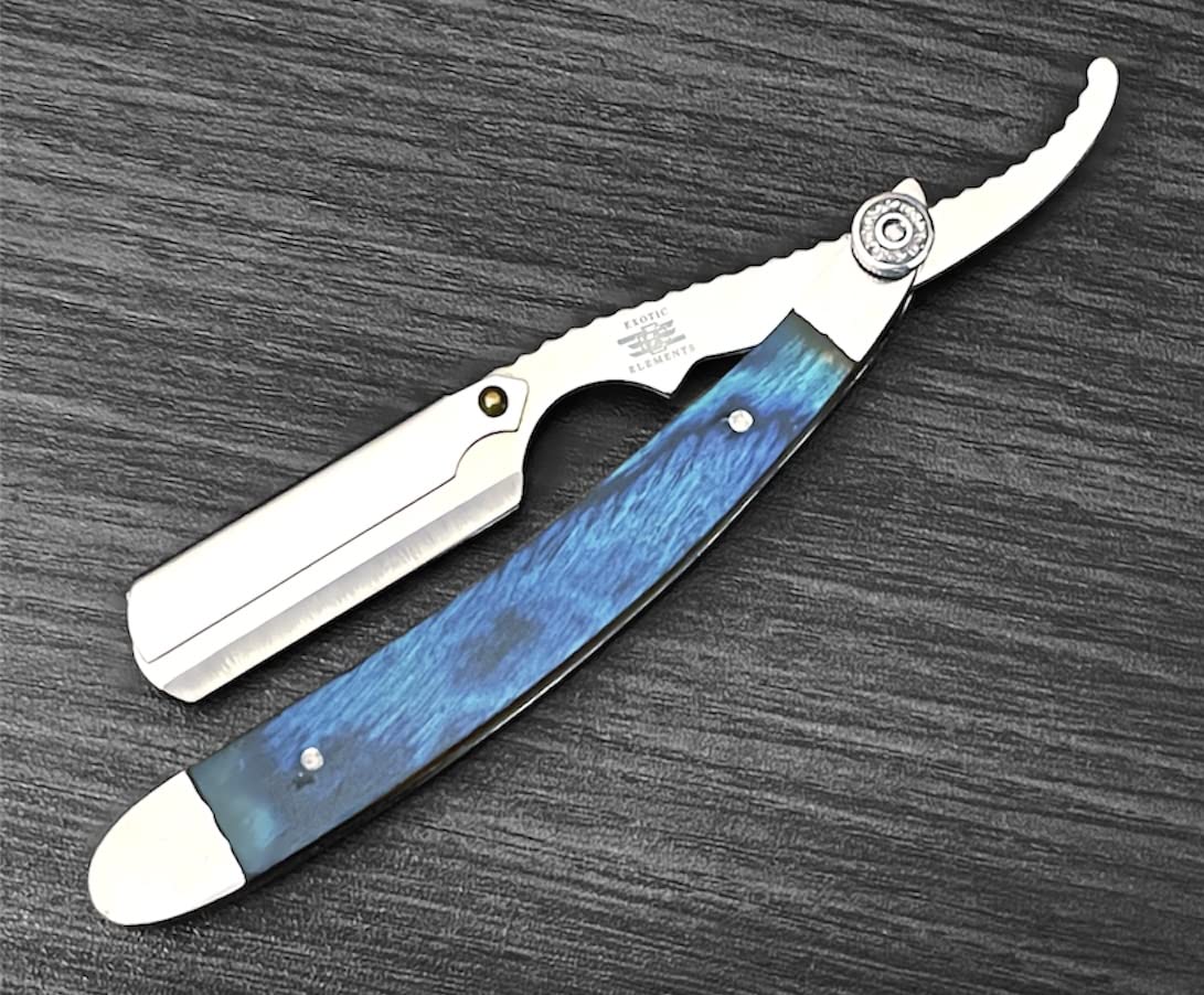 Professional Barber Straight Edge Razor - Antique Wooden & Stainless Steel Design - Precision Crafted for Smooth Shaving - Perfect for Home Grooming & Professional Barbershops