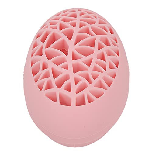 Premium Makeup Brush Cleaning Mat & Organizer - Ergonomic Cosmetic Brush Holder for Powder Rooms (Pink) | Perfect for Salon, Home Vanity & Travel Makeup Kits