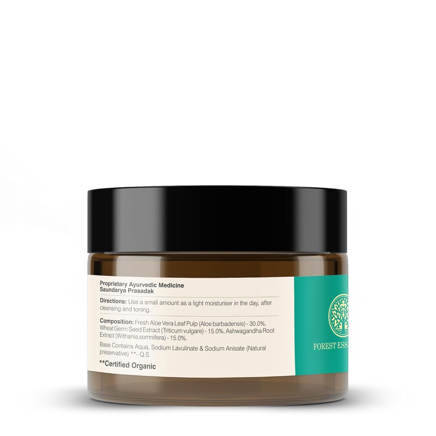 Forest Essentials Light Hydrating Facial Gel with Pure Rosewater | Soothing & Moisturizing Unisex Face Gel | 50g | Perfect for Daily Skincare Routine & Post-Sun Care