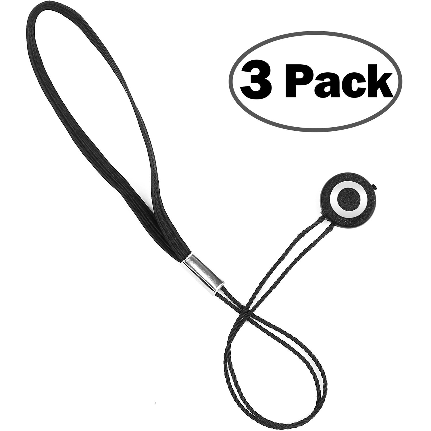 **ChromLives Lens Cap Leash (3-Pack) - Secure DSLR/SLR Lens Cap Holder for Canon, Nikon, Sony, Panasonic, Fujifilm & More - Prevent Lost Lens Caps - Perfect for Travel, Photography & Outdoor Adventures**