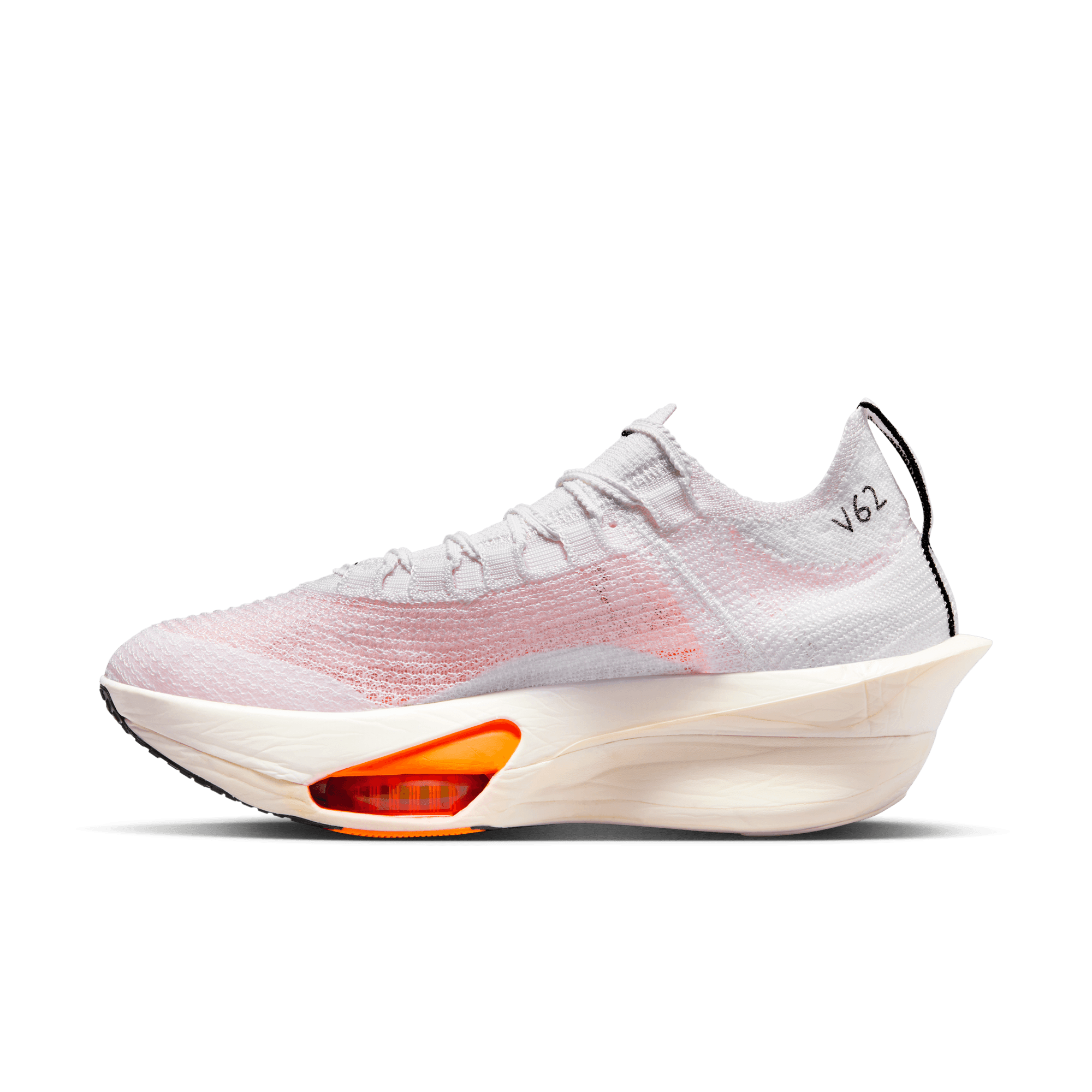 Nike Women's Alphafly 3 Proto Running Shoes - White/Black Phantom Total Orange | Lightweight Cushioned Road Racing Sneakers for Marathon Training & Competitive Running