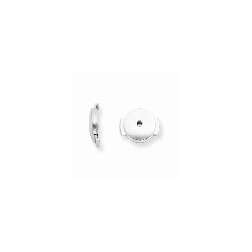 Platinum Small Guardian Comfort Trigger Back Earring Setting - Secure & Comfortable Earring Backs for Daily Wear, Work & Special Occasions
