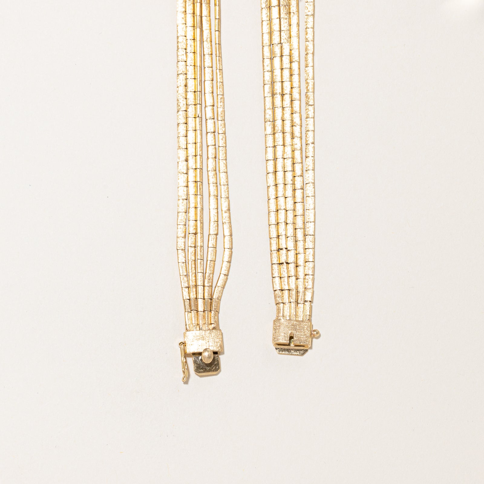 18K Yellow Gold Multi-Layered Omega Necklace for Women | 17 Inches | Elegant Layered Chain Necklace for Everyday Wear, Date Night & Special Occasions