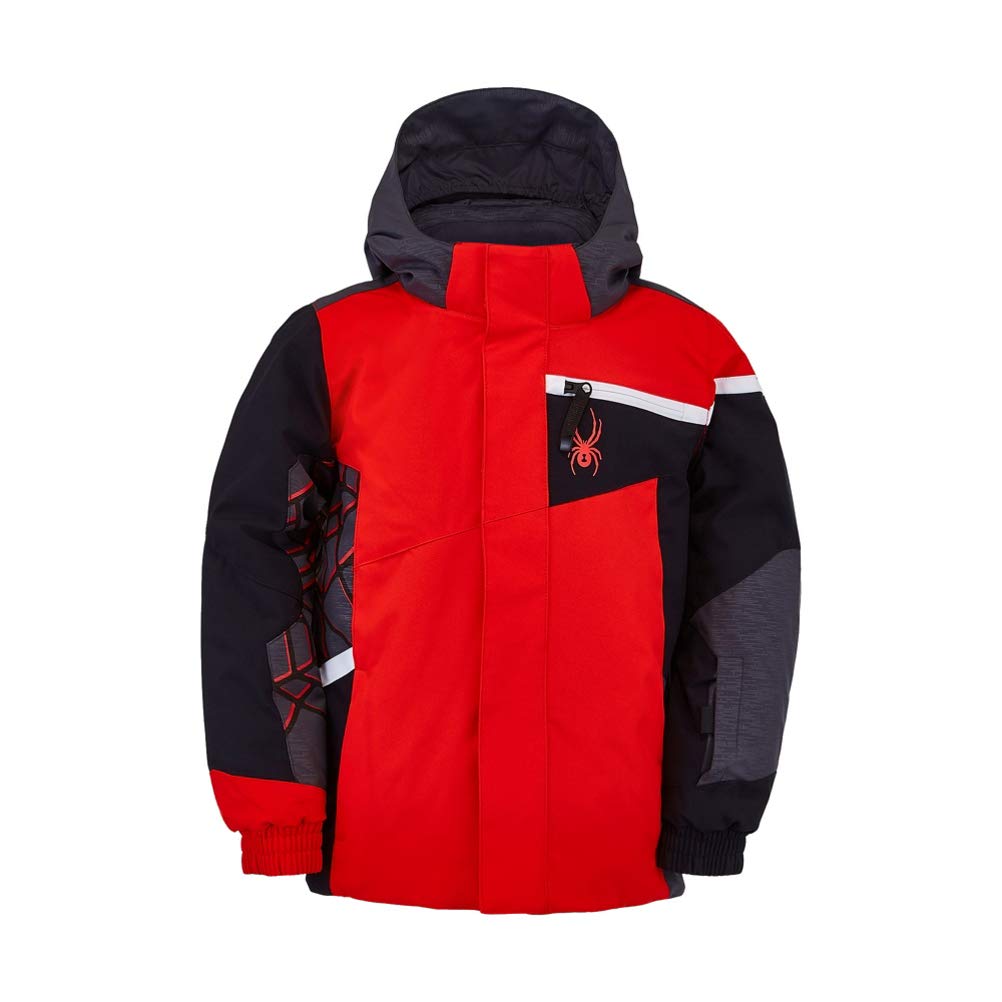 Spyder Boys' Mini Challenger Waterproof Ski Jacket - Insulated Winter Snow Jacket for Kids - Perfect for Skiing, Snowboarding & Outdoor Winter Activities