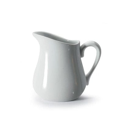 Premium White Porcelain Pitcher - Elegant Milk Jug for Coffee, Tea & Kitchen Decor | Perfect for Farmhouse, Rustic & Modern Home Style