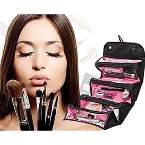 KHODIYAR Jewelry and Cosmetics Organizer - Portable Travel Storage Bag for Necklaces, Rings, Makeup Brushes | Perfect for Home, Travel, and Gift Giving