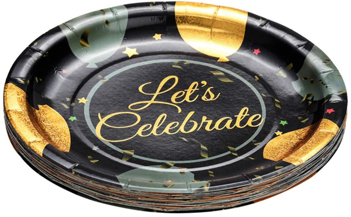 Disposable Birthday Party Tableware Kit for 20 Guests - Plates, Cups, Forks & Napkins Set - Perfect for Kids Birthday Parties, Baby Showers & Family Gatherings