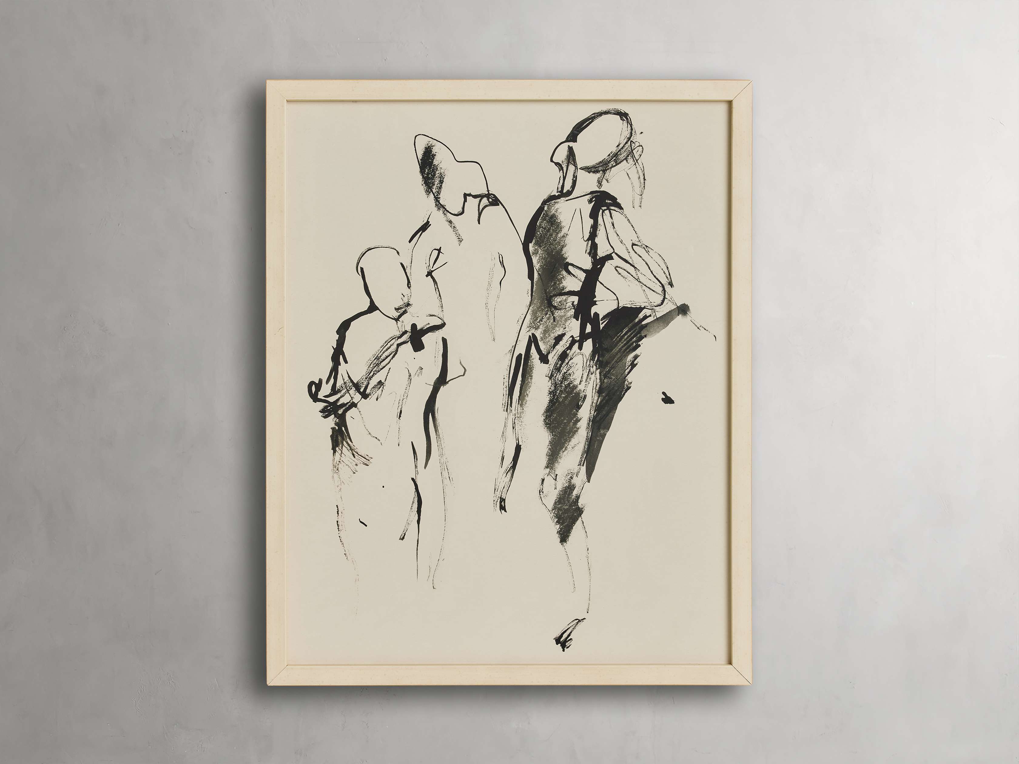Ebony and Ivory Framed Print - Elegant Black & White Wall Art for Home & Office Decor - Perfect for Living Room, Bedroom, or Office Display