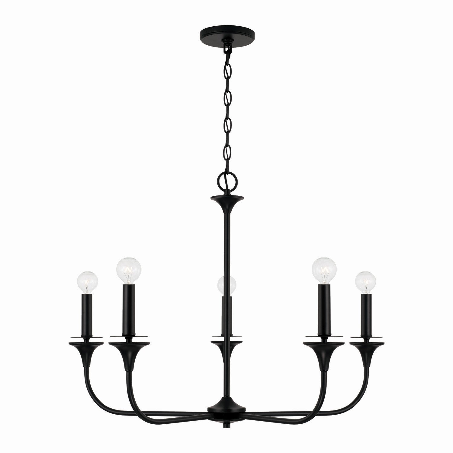 Capital Lighting Five Light Chandelier - Elegant Ceiling Fixture for Dining Room, Bedroom & Living Room | Modern Home Decor Lighting Solution