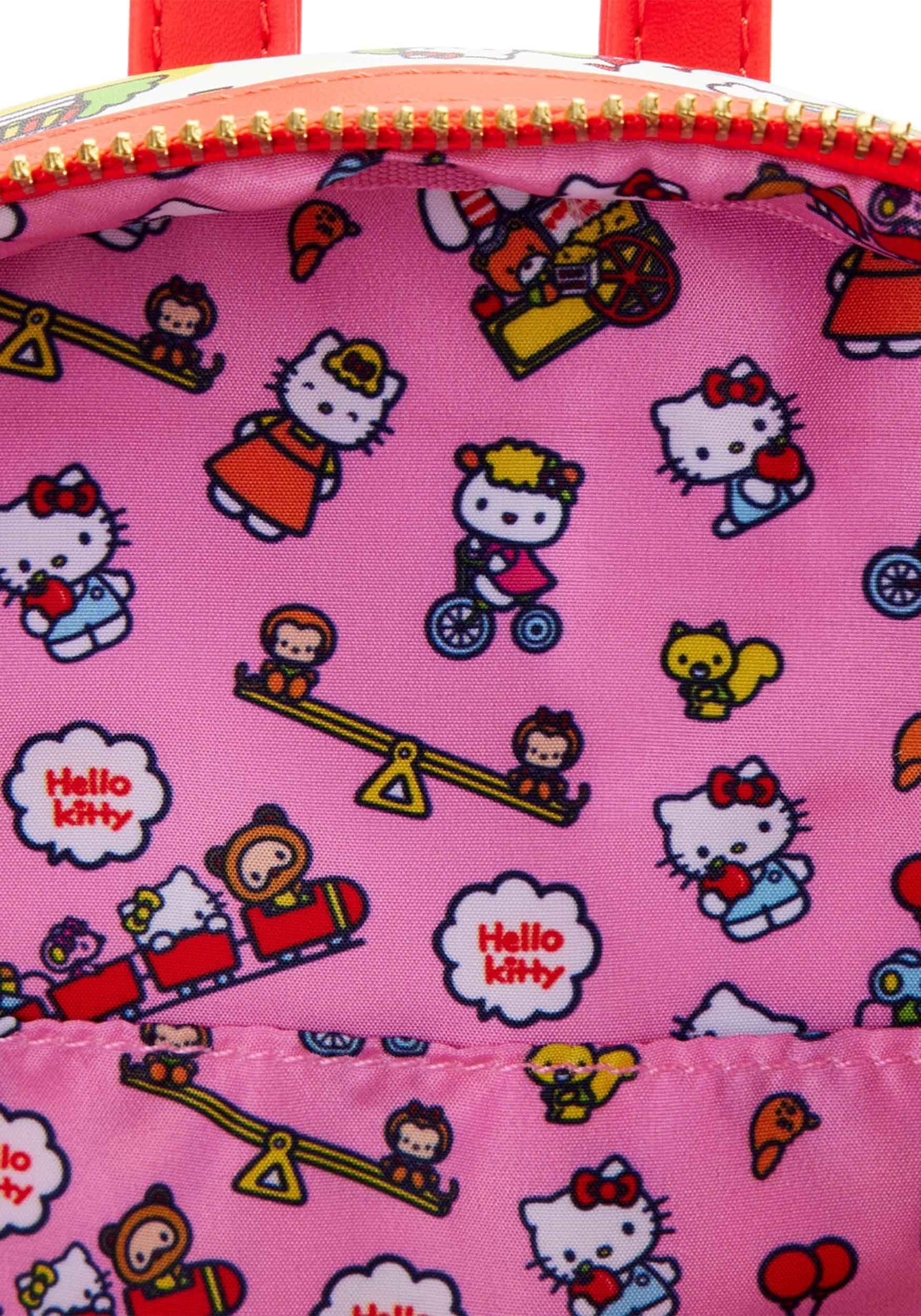 Loungefly Hello Kitty and Friends Carnival Mini Backpack - Cute Kawaii Crossbody Bag for Women & Girls - Perfect for Theme Parks, School, Travel & Cosplay