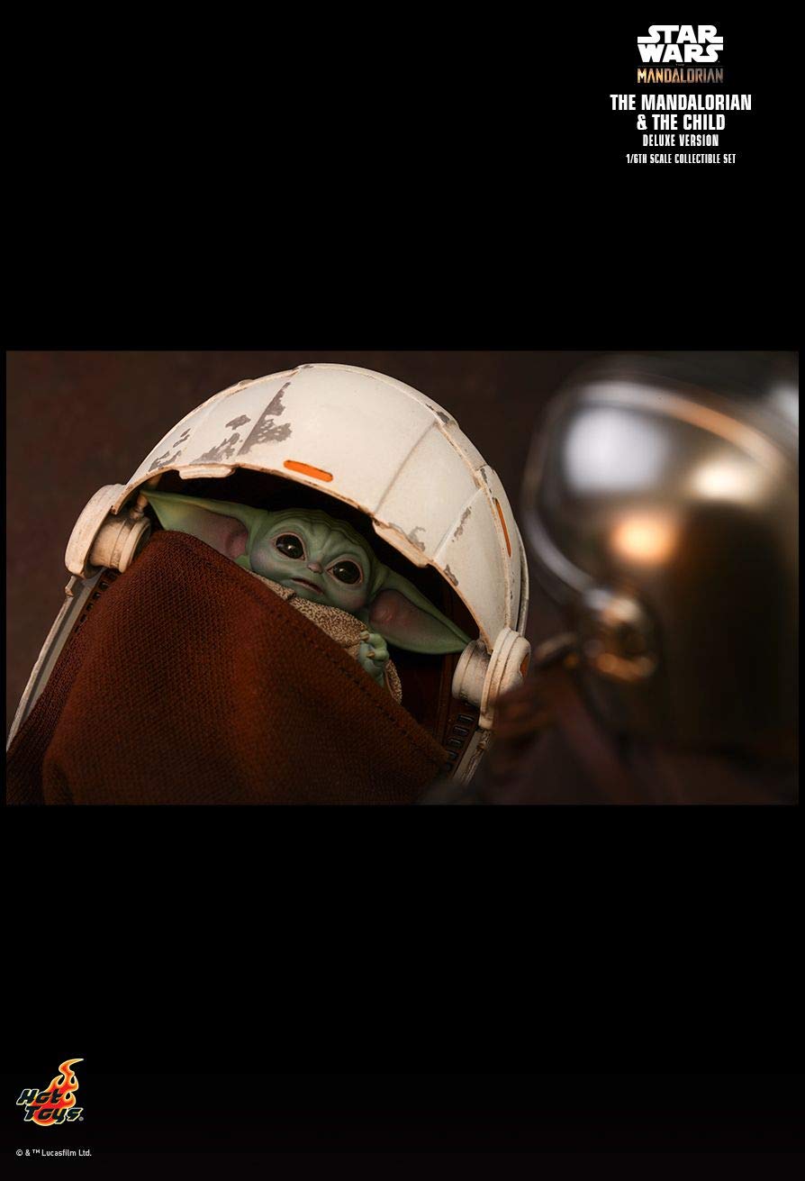 Hot Toys Star Wars The Mandalorian and The Child Deluxe Version 1/6 Scale Collectible Action Figures Set - TMS015 TV Masterpiece Series | Perfect for Display, Gifts, and Star Wars Fans Collection