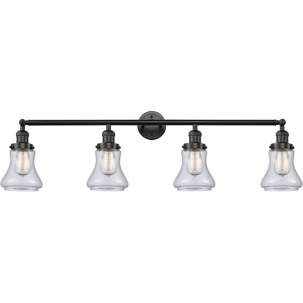 Franklin Restoration Collection 215-BK-G192-LED Black LED Bathroom Vanity Mirror - Modern Illuminated Makeup Mirror for Bathroom, Bedroom & Dressing Room
