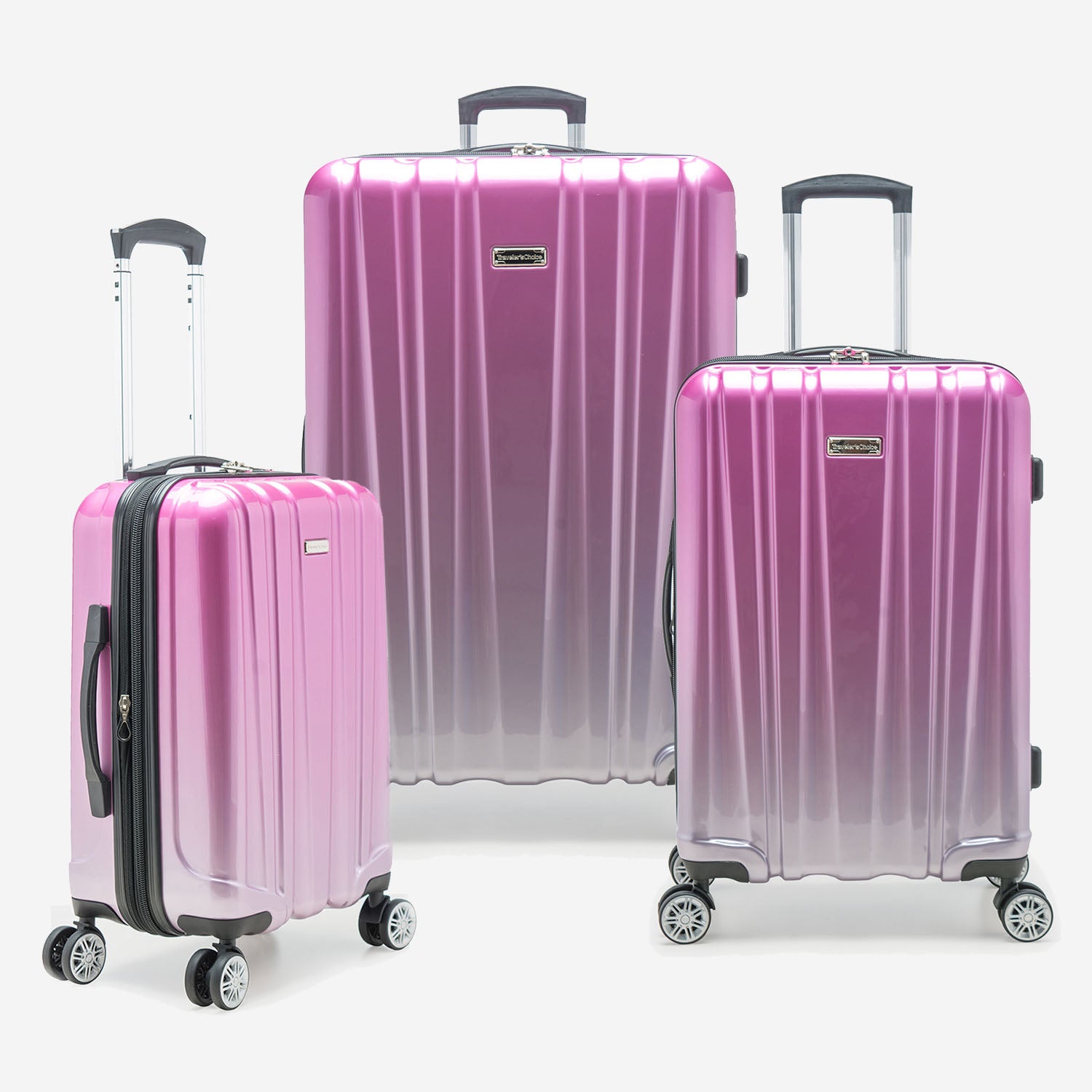 Ruma II 3 Piece Luggage Set - Lightweight Spinner Suitcases with TSA Lock for Travel, Business Trips & Vacations
