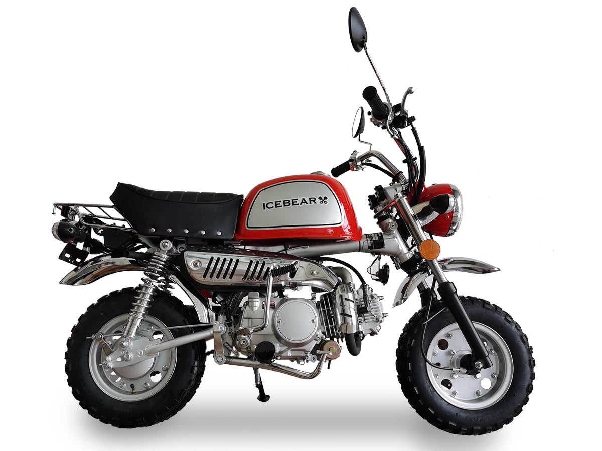 Leo Monkey Bike 125cc 4-Speed Gas-Powered Mini Motorcycle - Fun Off-Road & Urban Commuting for Adults