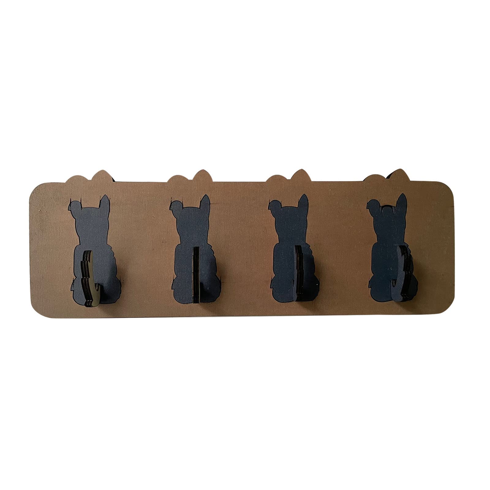 Rustic DIY Home Decor Set - Cat Key Holder & Unique Wall Art for Adults - Perfect for Living Room, Bedroom, or Party Decorations - Handmade Gift Idea for Housewarming & Weddings
