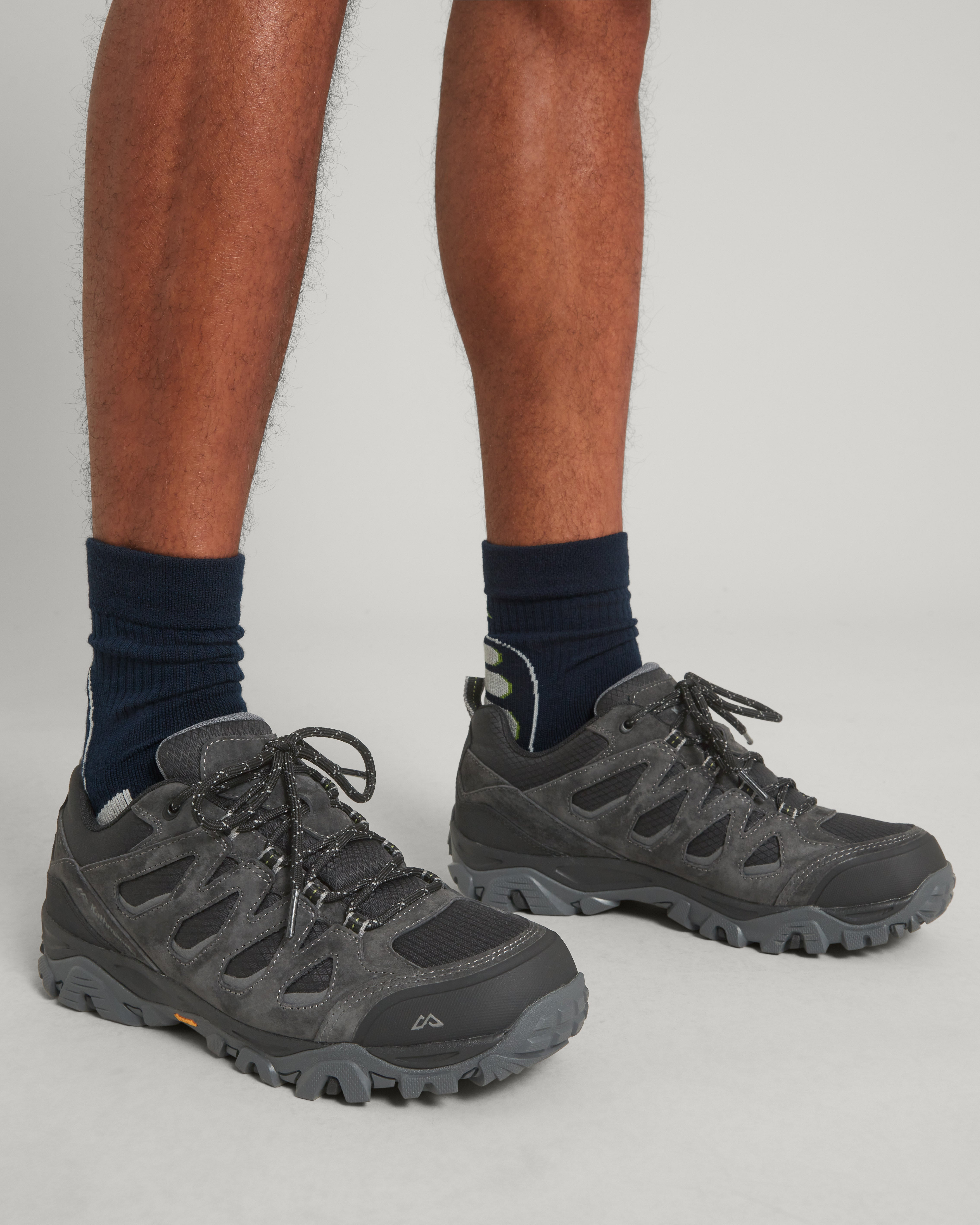 Waterproof Hiking Shoes for Men - Mornington Outdoor Trekking Boots in Black/Black Sea | Perfect for Mountain Climbing, Trail Running & Camping Adventures