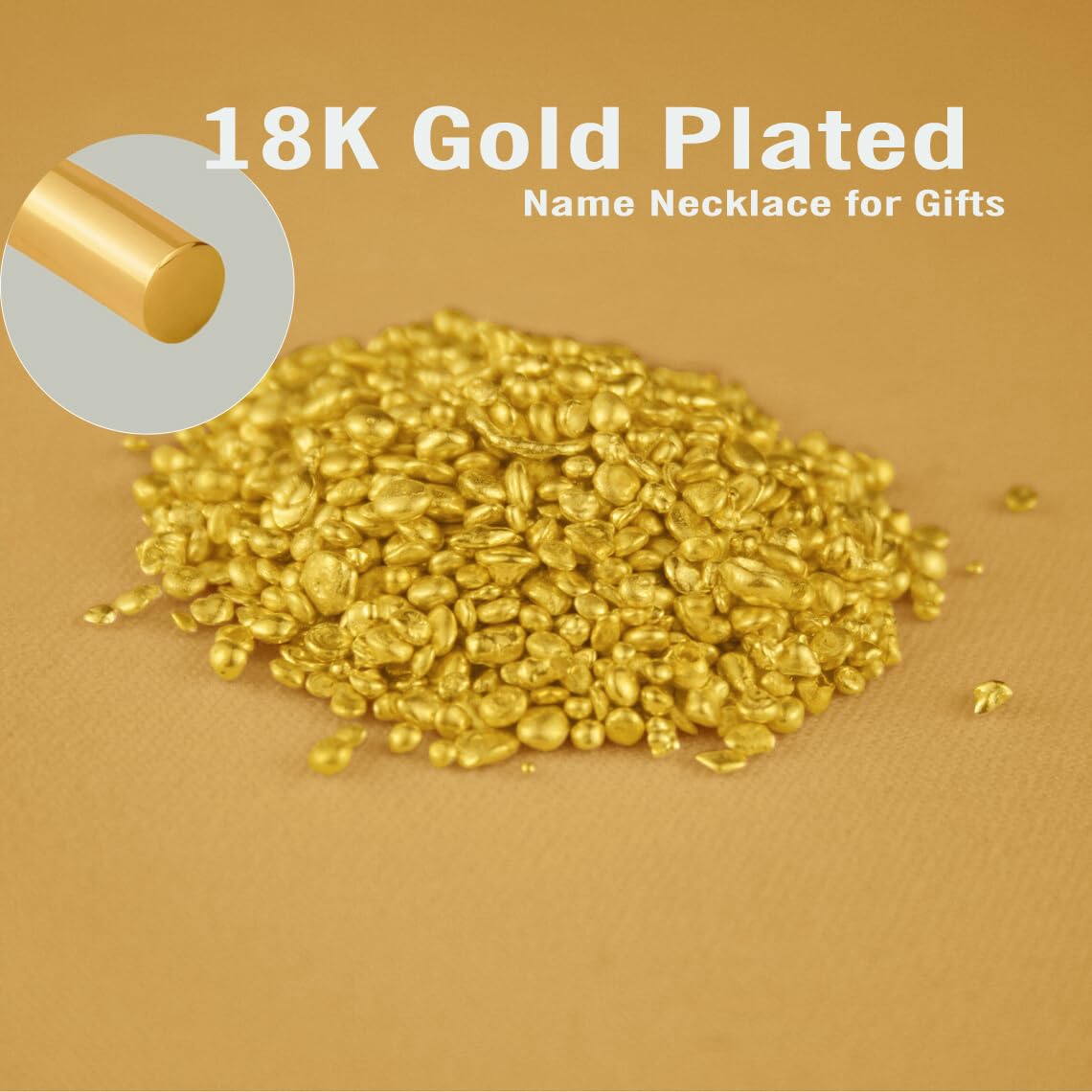 Custom Name Necklace for Women - 18K Gold Plated Personalized Layered Name Jewelry - Birthday Gift for Her, Anniversary Present, Mother's Day Jewelry - Perfect for Everyday Wear & Special Occasions