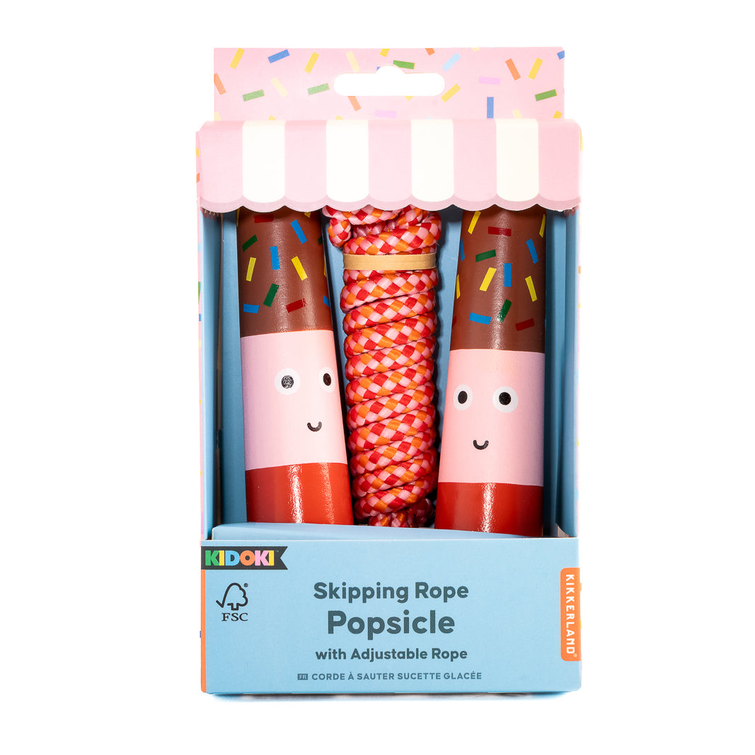 Kidoki Popsicle-Themed Jump Rope for Kids - Fun Colorful Skipping Rope for Outdoor Play, Exercise, and Backyard Games