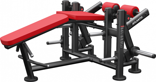 ATLANTIS Unilateral Lying Leg Curl Machine for Home Gym - Leg Exercise Equipment for Hamstring & Glute Workouts - Perfect for Strength Training & Fitness Enthusiasts