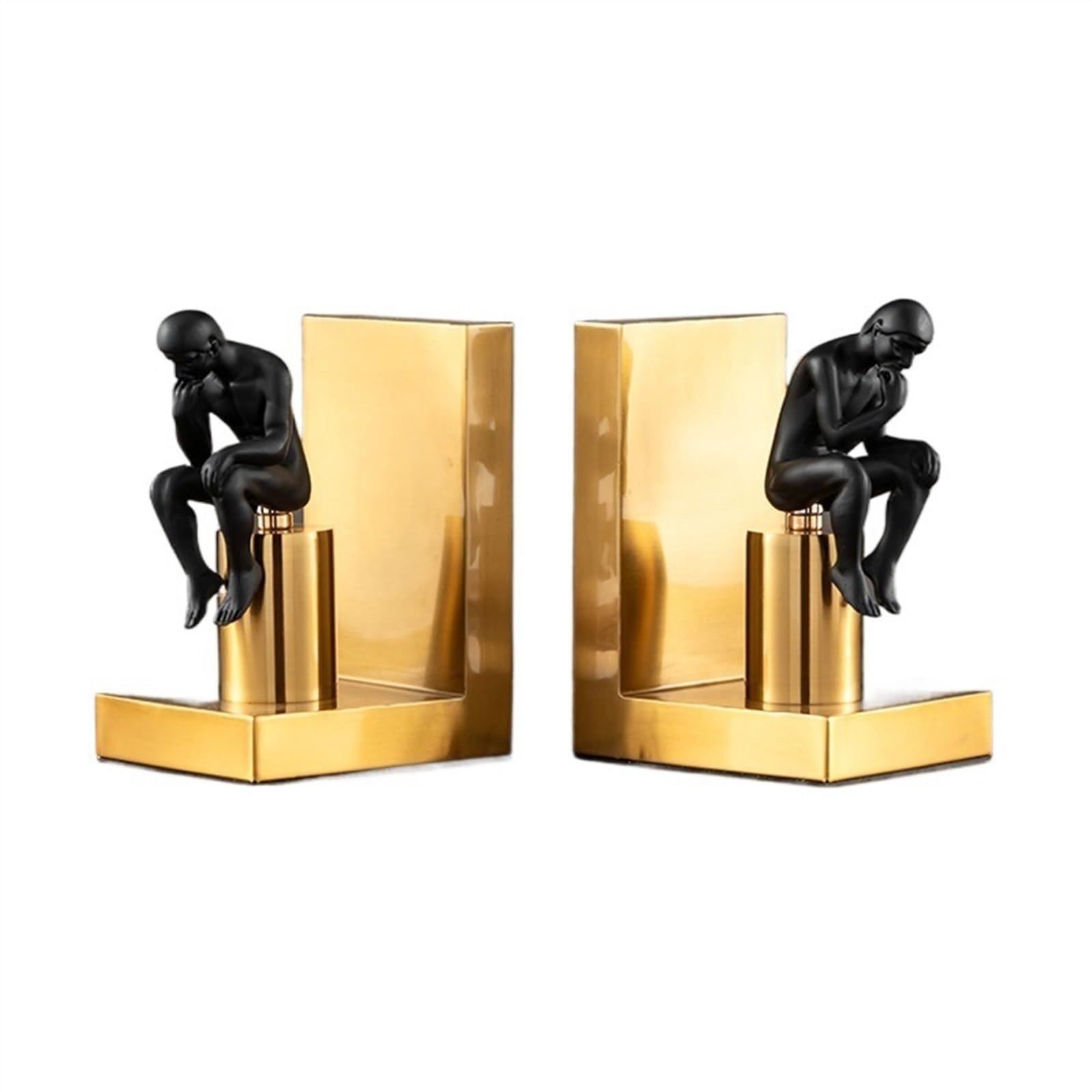 Stylish Bookends for Shelves - Decorative Bookends for Home, Office, School & Library | Heavy Duty Bookend Holders for Bedroom, Study & Desktop Organization - Perfect for Books, Albums & Collectibles Display