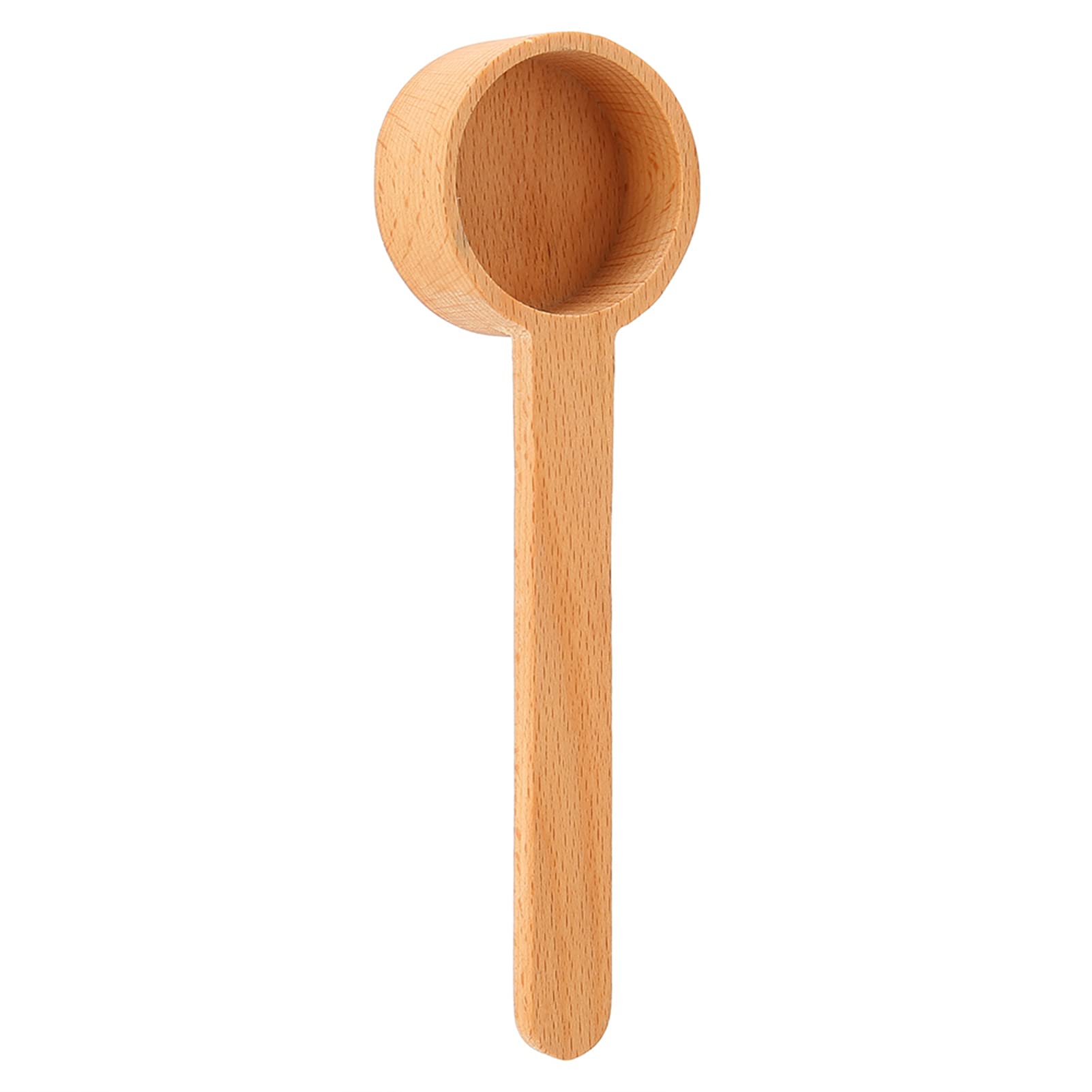 2Pcs Beech Wood Measuring Spoons Set - Perfect for Measuring Milk Powder, Tea, Oatmeal & Sugar (6.6x1.9x0.9in) - Ideal for Baking, Cooking & Coffee Making