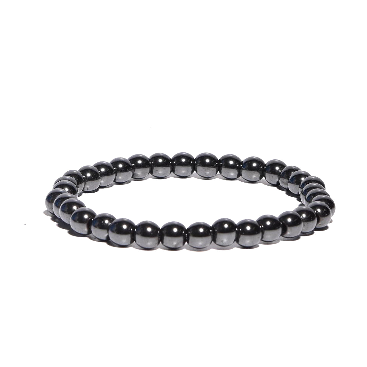 Natural Hematite Beaded Bracelet for Men & Women - Magnetic Healing Stone for Stress Relief & Energy Balance - Perfect for Meditation, Yoga & Daily Wear