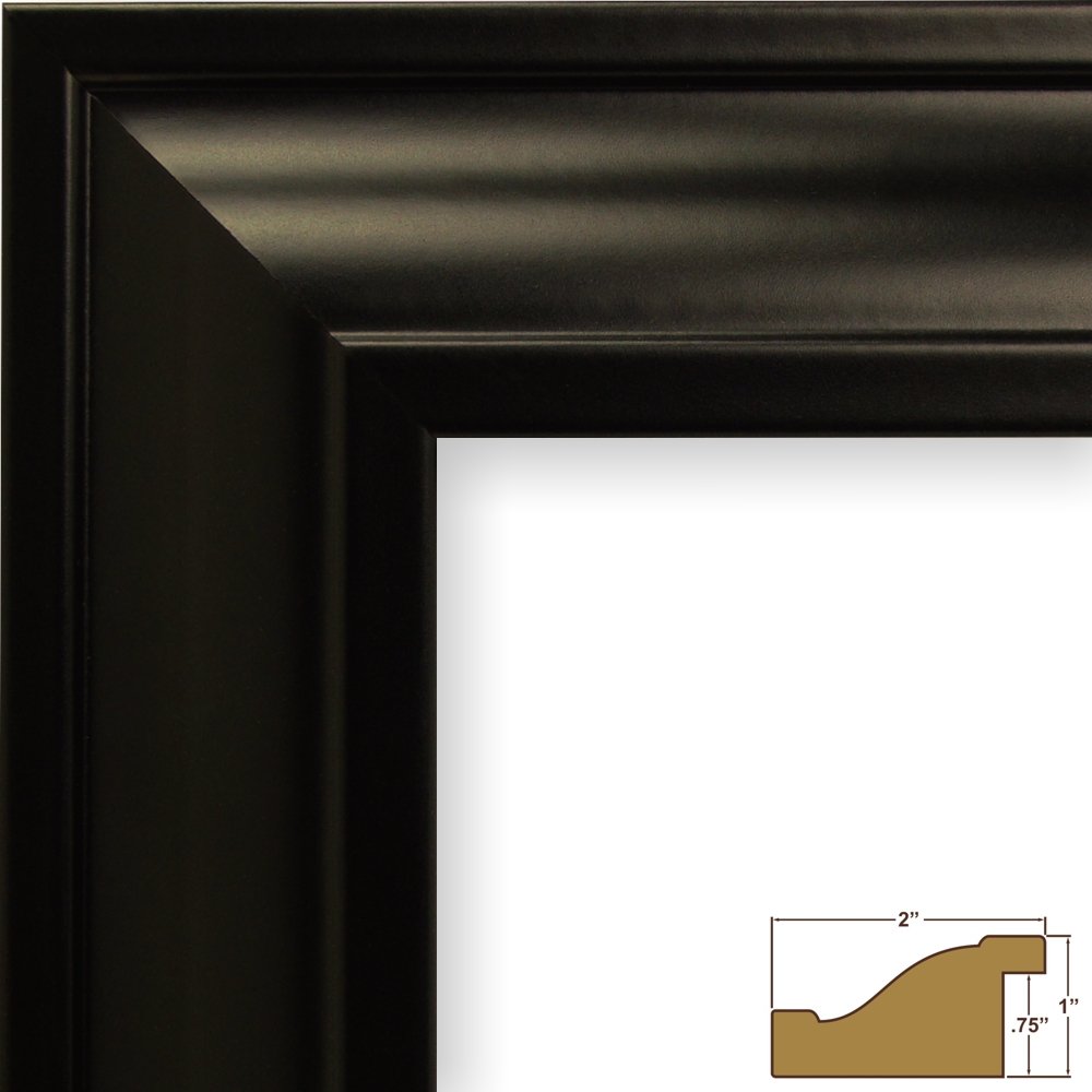 Craig Frames 21834700BK 17x23 Inch Black Picture Frame with 9 Openings (4x6 Inch) & White Collage Mat - Perfect for Family Photos, Wall Decor & Home Gallery Displays