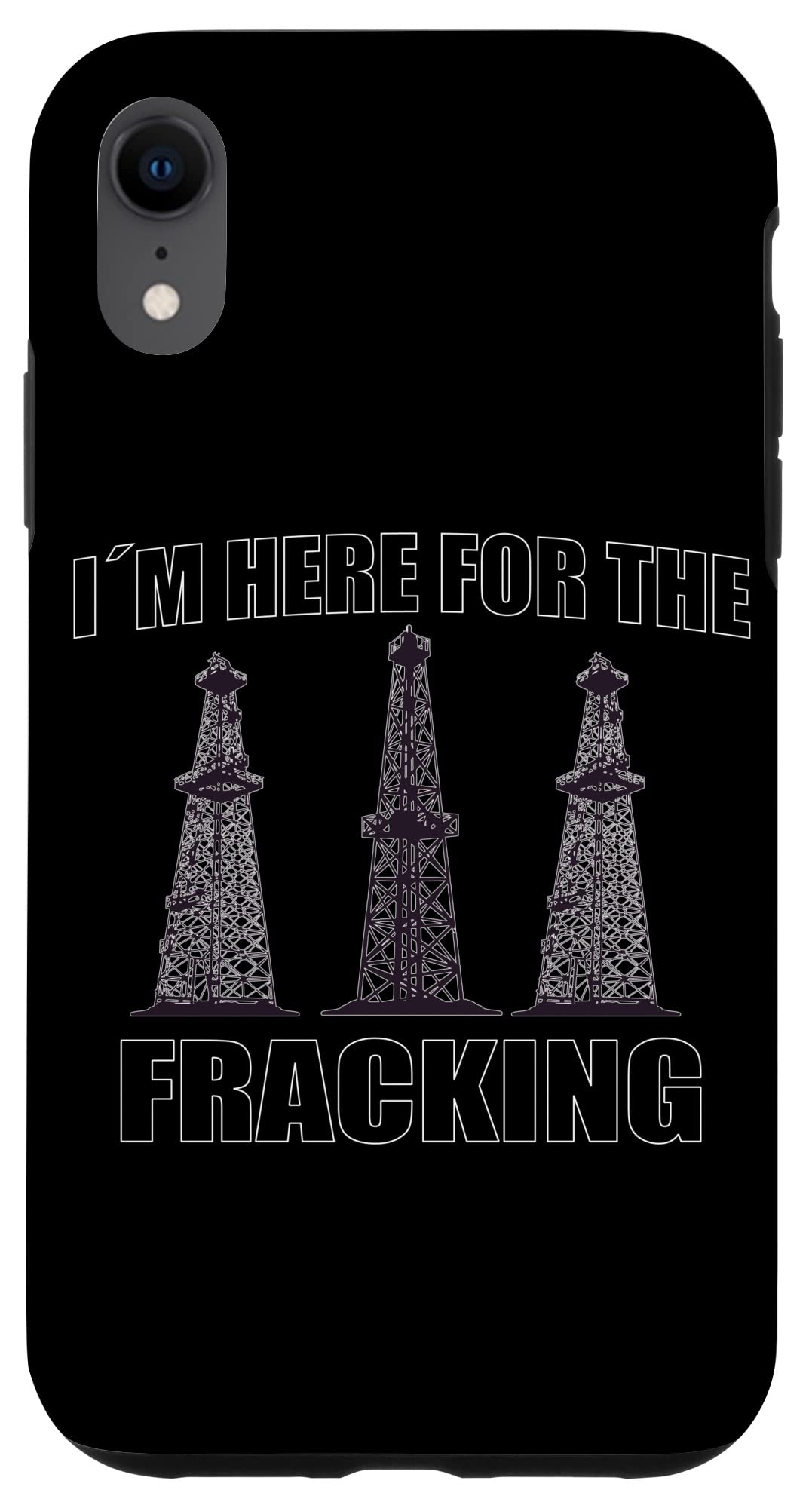 iPhone XR Case for Oil Rig Workers - Durable Pumpjack Oil Well Design - Perfect for Rough Work Environments & Outdoor Use