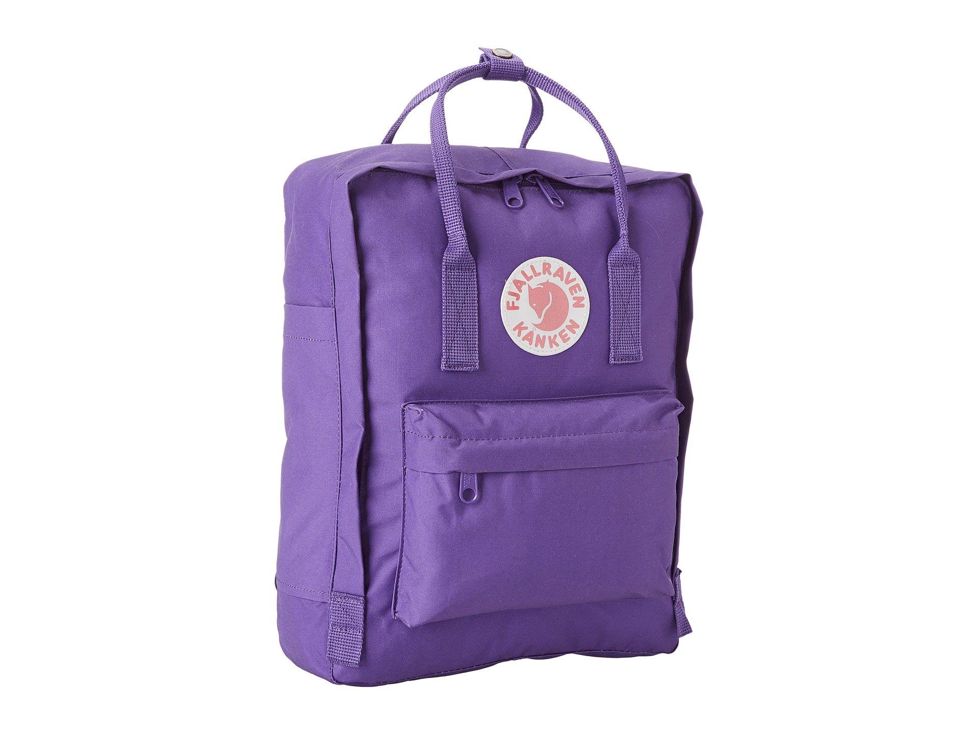 Fjallraven Women's Kanken Backpack - Lightweight & Durable Daypack for School, Travel & Hiking - Purple One Size Backpack for College Students & Outdoor Adventures