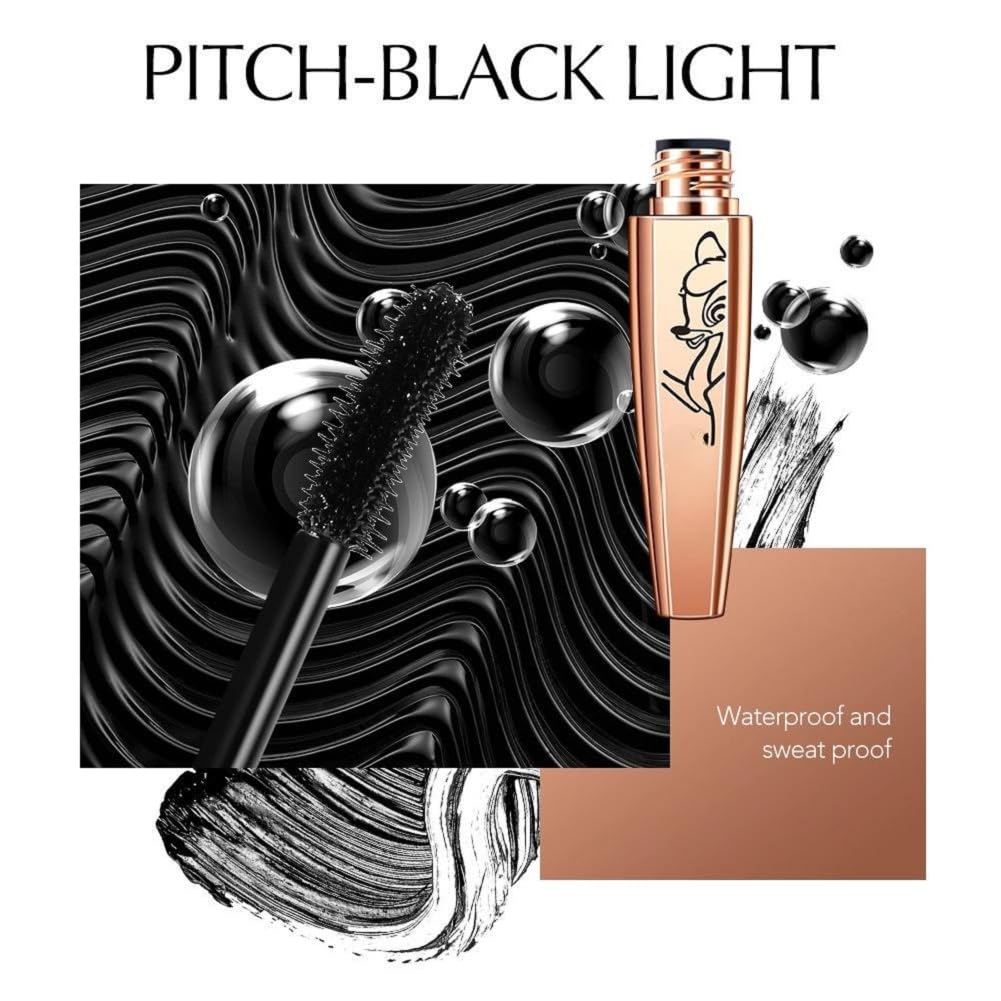Bambi Deer Lash Blast Clean Volume Mascara - Vegan, Volumizing & Smudge-Proof Cruelty-Free Mascara - Waterproof & Long-Lasting in Very Black - Perfect for Daily Wear, Special Occasions & Sensitive Eyes