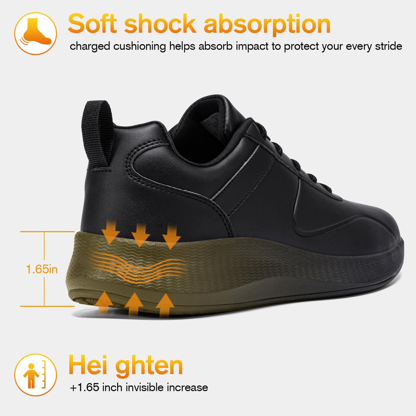 **Slip-Resistant Men's Work Shoes - Waterproof Slip-On Sneakers for Kitchen & Restaurant Staff | Comfortable Non-Slip Chef Shoes for Safety | Ideal for Cooking, Food Service & Hospitality (Black)**