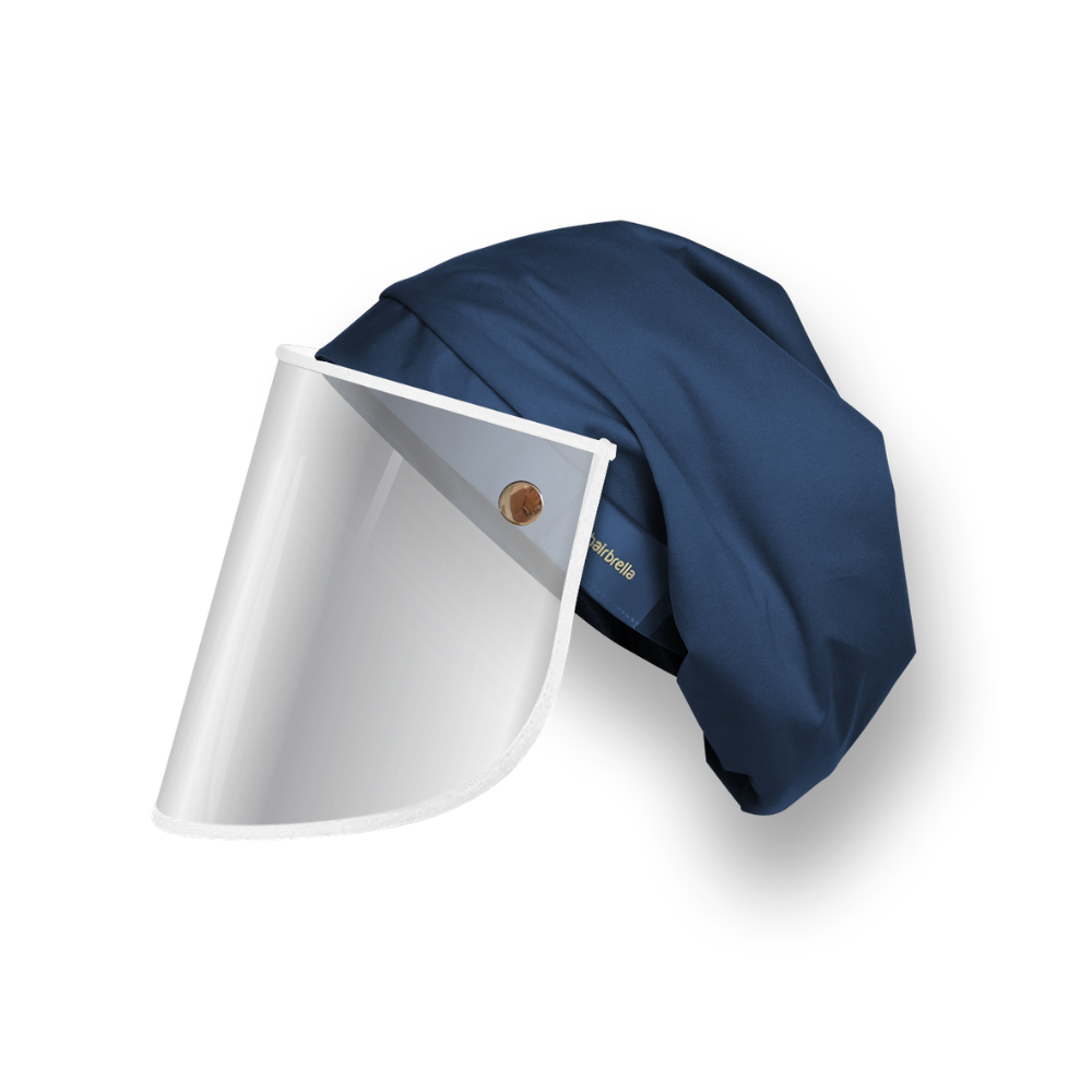 Hairbrella Pro Rain Hat with Face Shield - Waterproof Umbrella Hat for Women & Men - Outdoor Rain Protection for Walking, Hiking, Fishing & Commuting