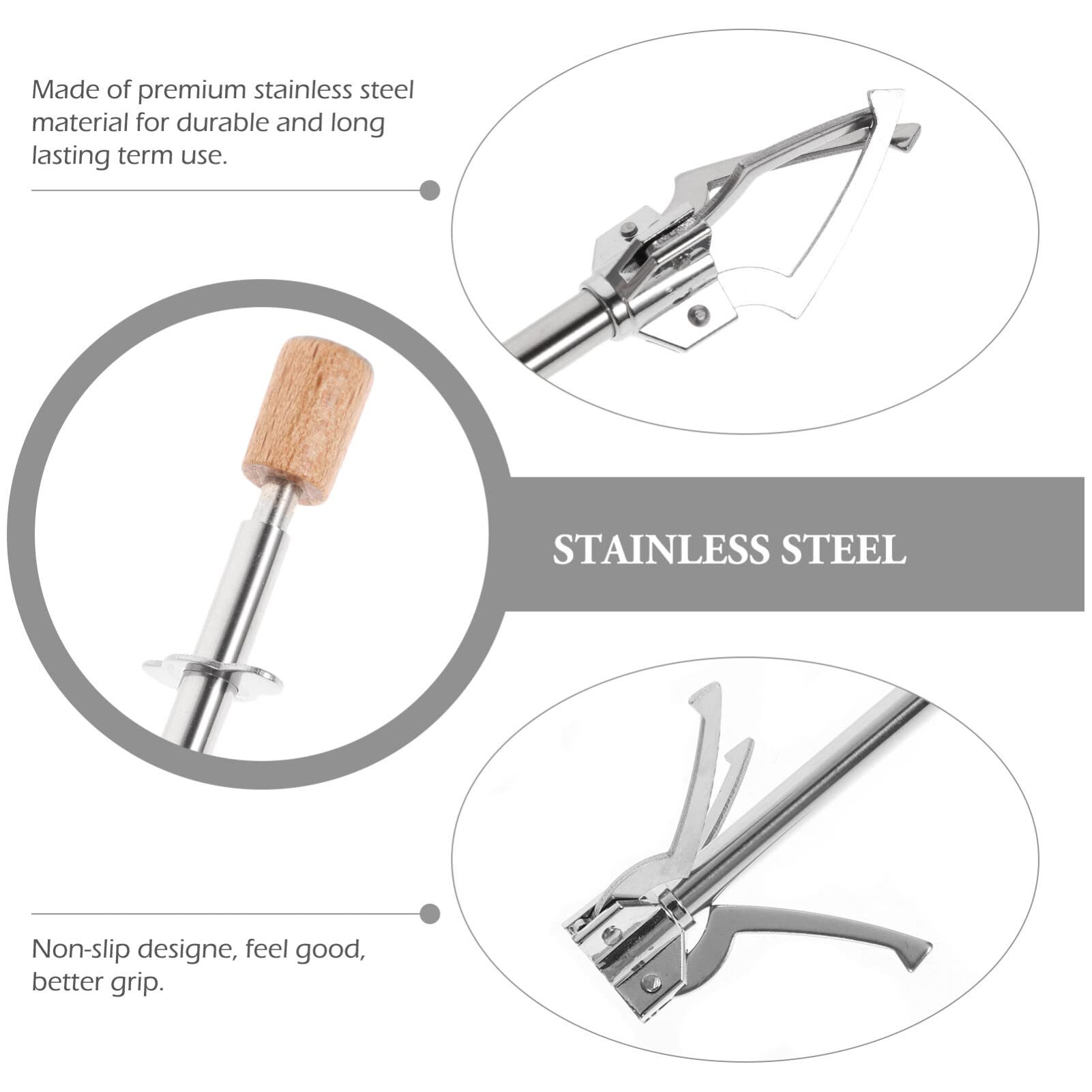 Premium Stainless Steel Ice Tongs - Claw Shape Ice Cube Tongs for Serving Food, Fruits, Cocktails, BBQ & Parties (Silver) | Durable Bar Accessories for Home & Commercial Use