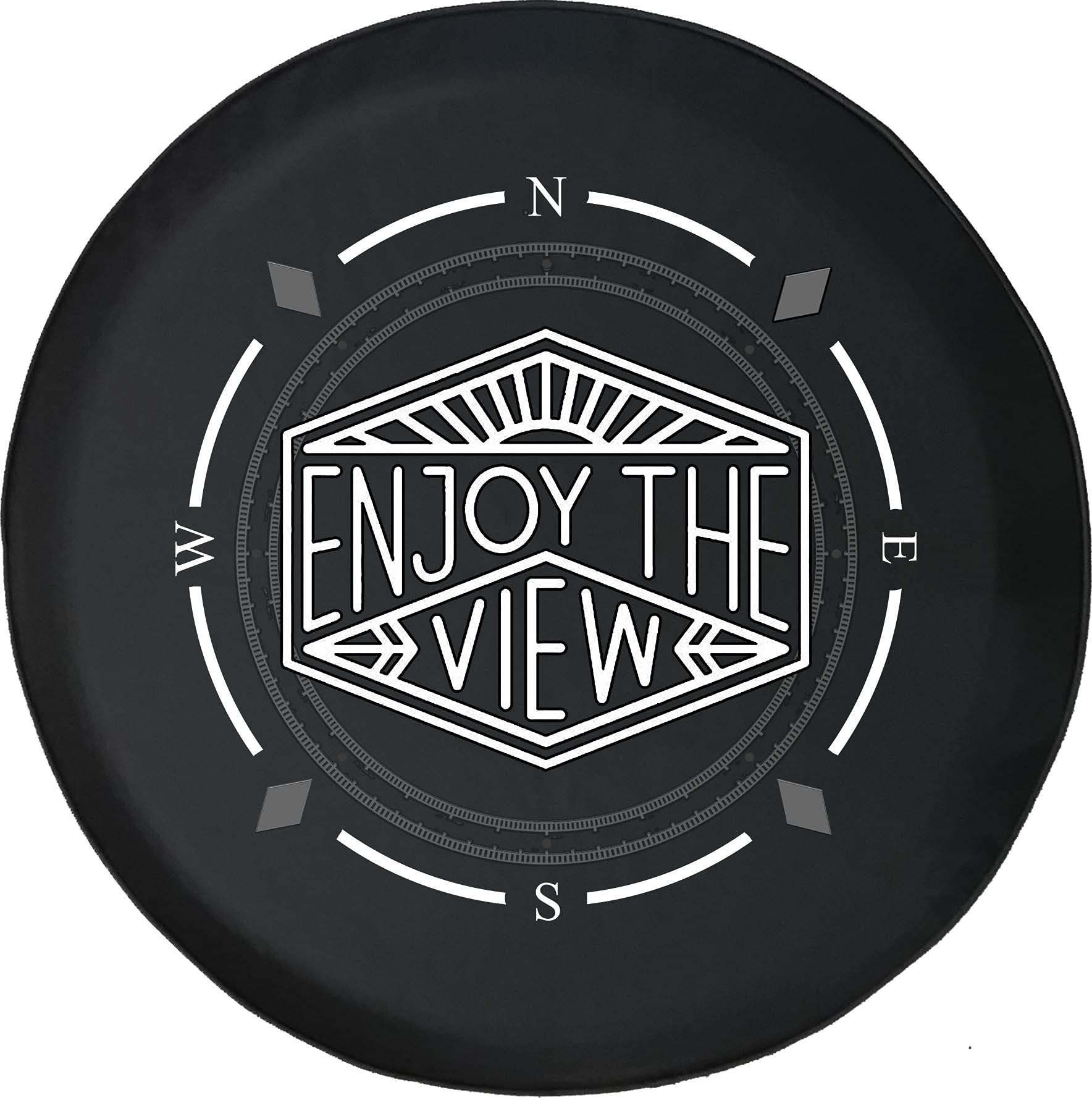 American Unlimited Spare Tire Cover with Compass Design - Durable Wheel Cover for SUV, Trailer, RV & Various Vehicles | Perfect for Off-Road Adventures & Camping Trips