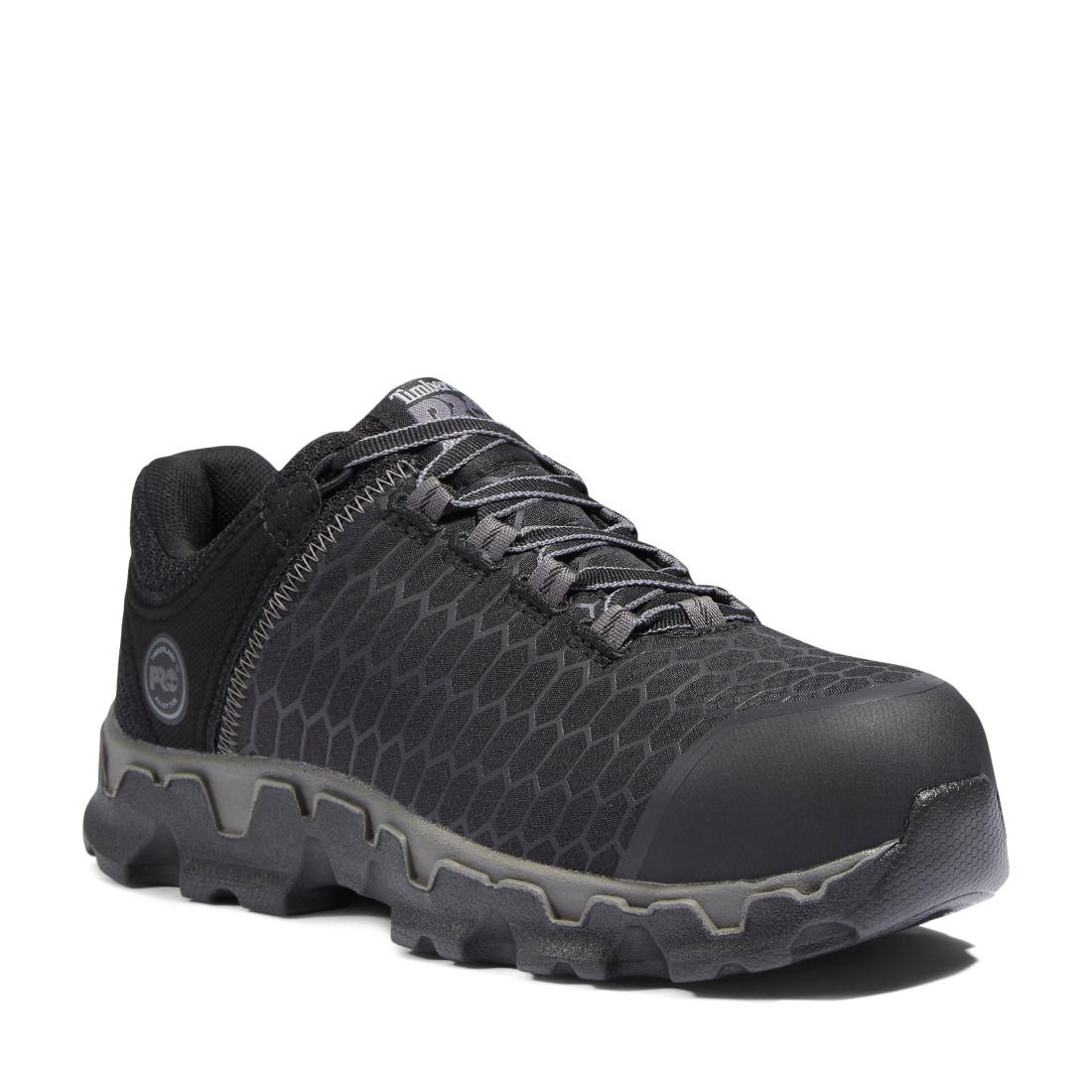 Powertrain Sport SD35 Women's Alloy Toe Work Shoes - Black | Slip Resistant & Comfortable Safety Shoes for Construction, Warehouse & Industrial Work