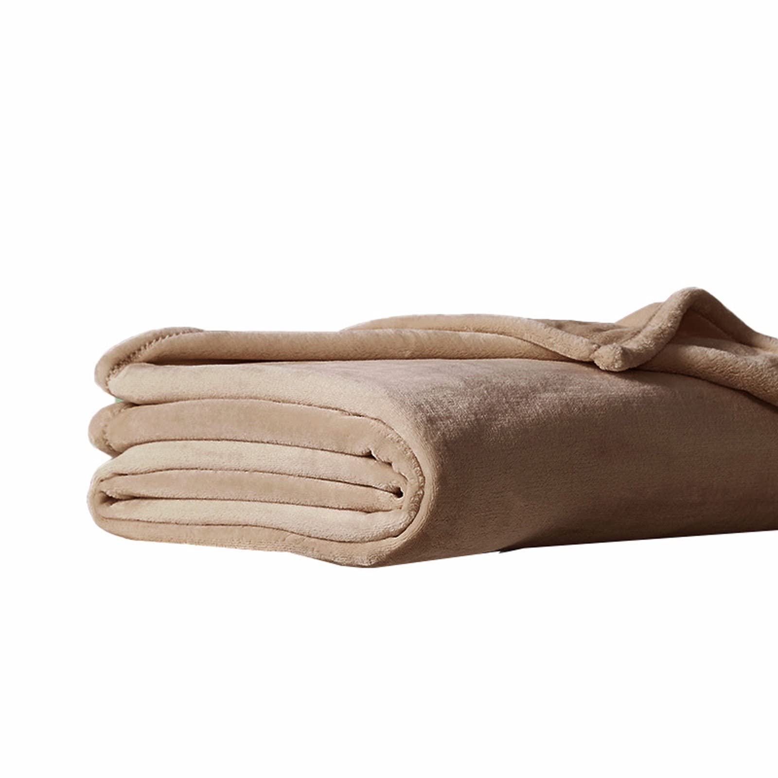 MKWEY Full Size Cotton Blanket 79x91in (200x230cm) - Super Soft & Fluffy Throw Blanket for Couch, Sofa, Bed - Luxury Faux Fur Blanket for Winter, Home Decor, Gifts (Brown) - Perfect for Cozy Nights, Movie Time & Guest Comfort