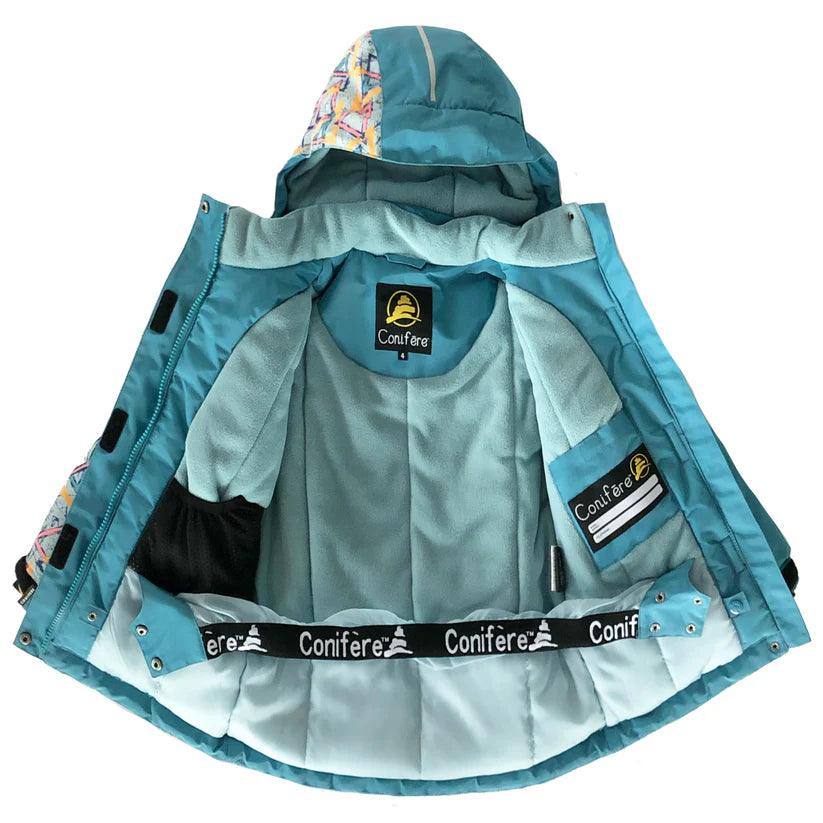 Conifere Girls' Winter Snow Suit - Waterproof Insulated Snowsuit for Kids (Sizes 4, 6x, 7) - Perfect for Skiing, Snowboarding & Outdoor Winter Play