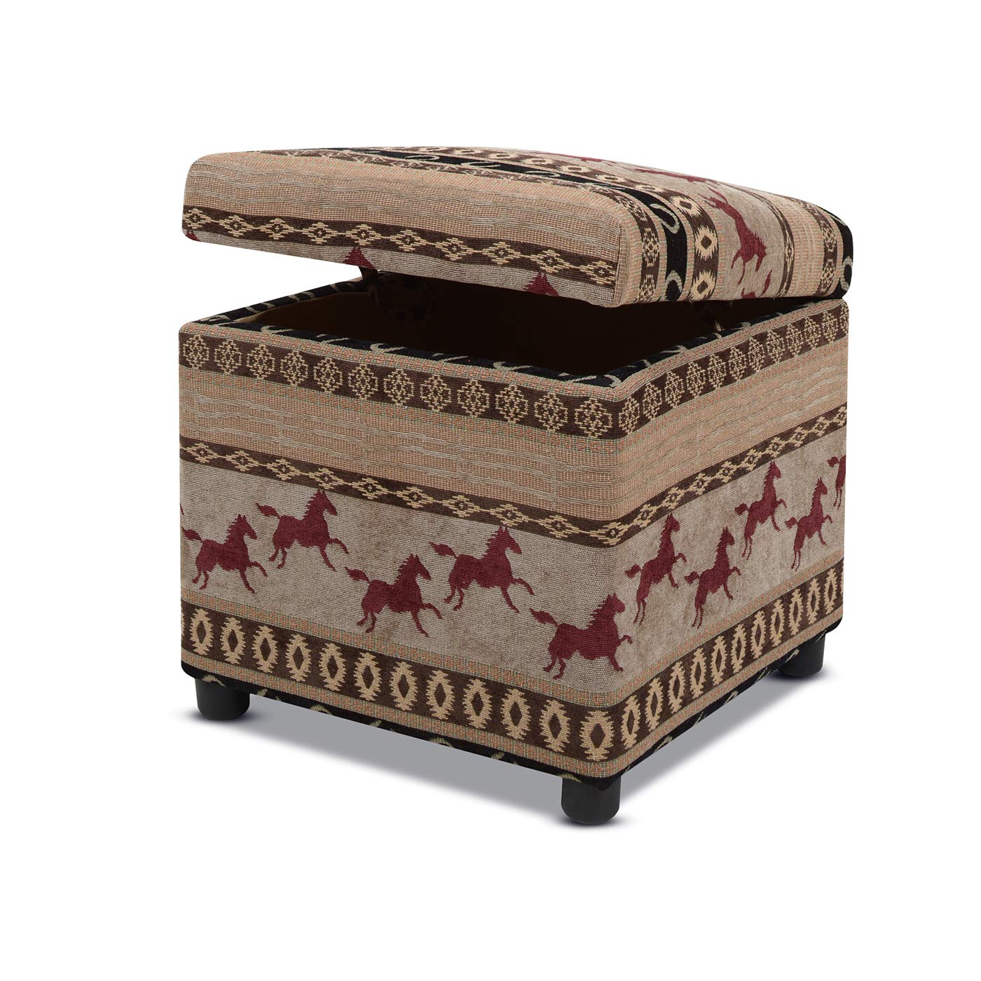 Jennifer Taylor Storage Ottoman - Multicolor for Living Room & Bedroom