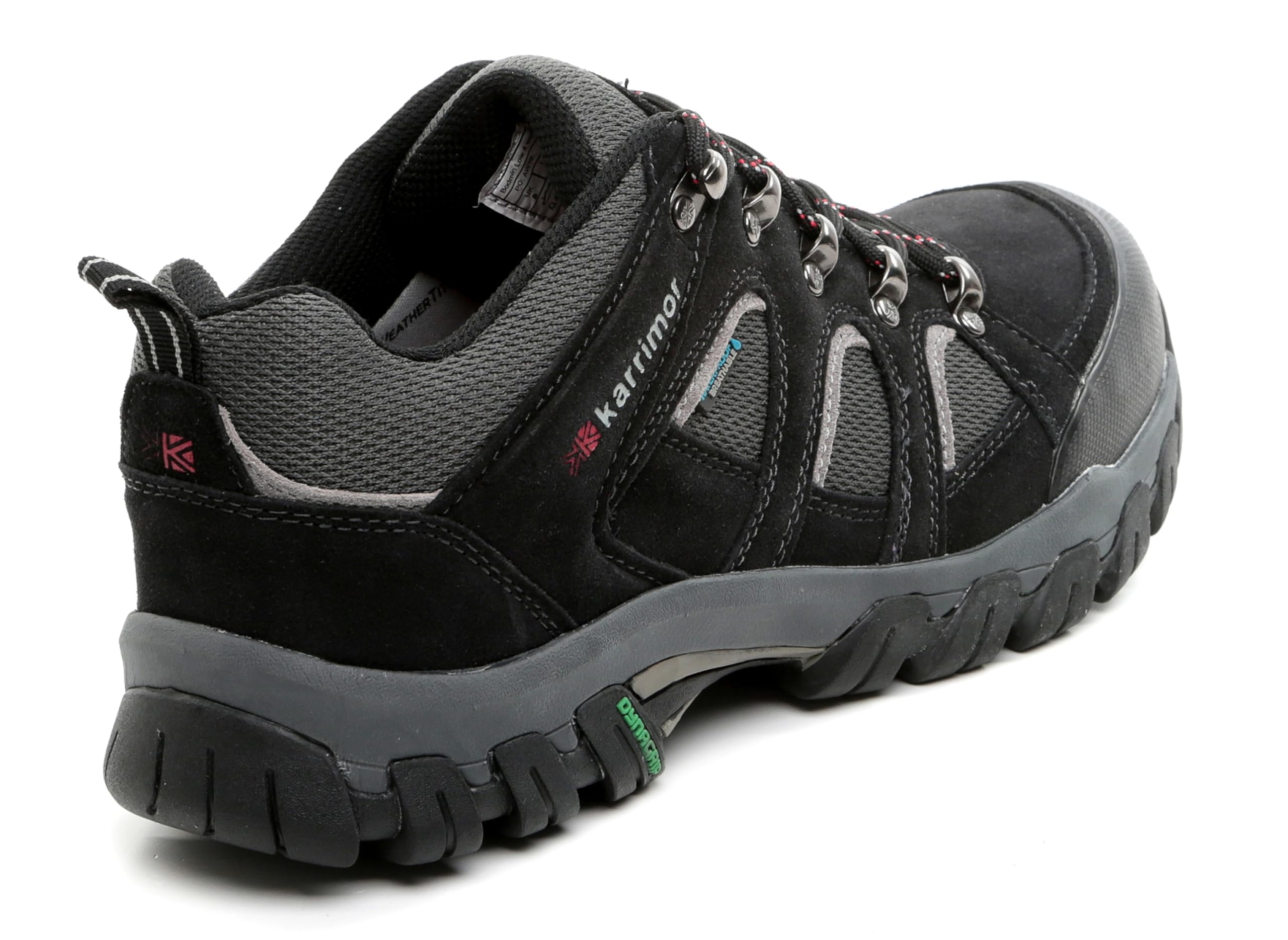 Karrimor Men's Bodmin Low 4 Weathertite Rise Waterproof Hiking Boots - Size 7.5 - Lightweight Trail Shoes for Outdoor Adventures, Trekking & Camping