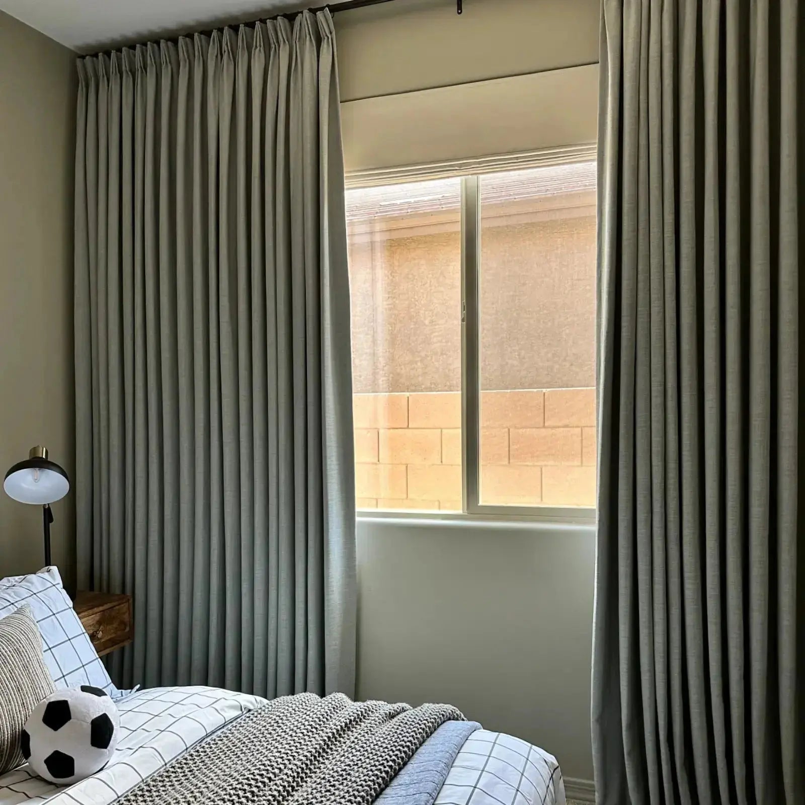 Liz Loft Extra Long Pleated Curtains - 84 Inch Length Blackout Drapes for Living Room & Bedroom | Thermal Insulated Window Treatments for Home Decor