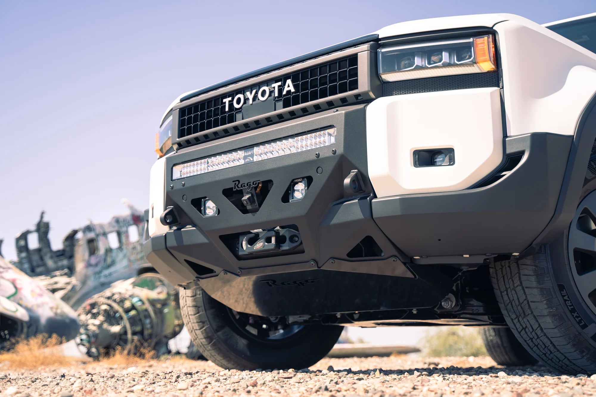 Rago Fabrication Skid Plate for Center Mount Winch Front Bumper - Compatible with 2024+ Toyota Land Cruiser 250 | Heavy-Duty Off-Road Protection for Rock Crawling & Overlanding Adventures