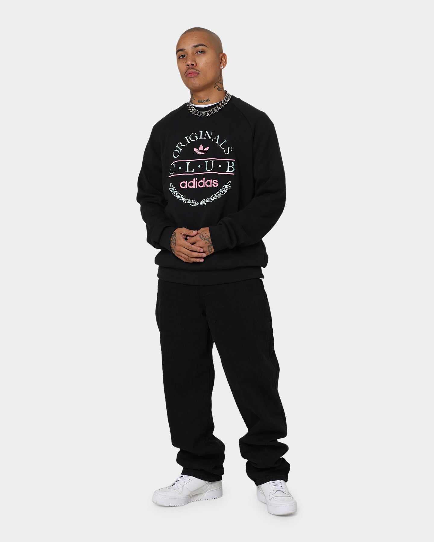 Adidas Club Sweater for Men - Black Cotton Pullover Hoodie | Casual Wear, Gym, Street Fashion