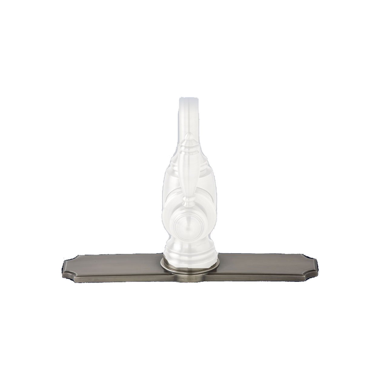 Waterstone 4784-CH Traditional 10-Inch Chrome Escutcheon Plate for Bathroom & Kitchen Faucet Installation - Durable Decorative Cover for Pipe Openings