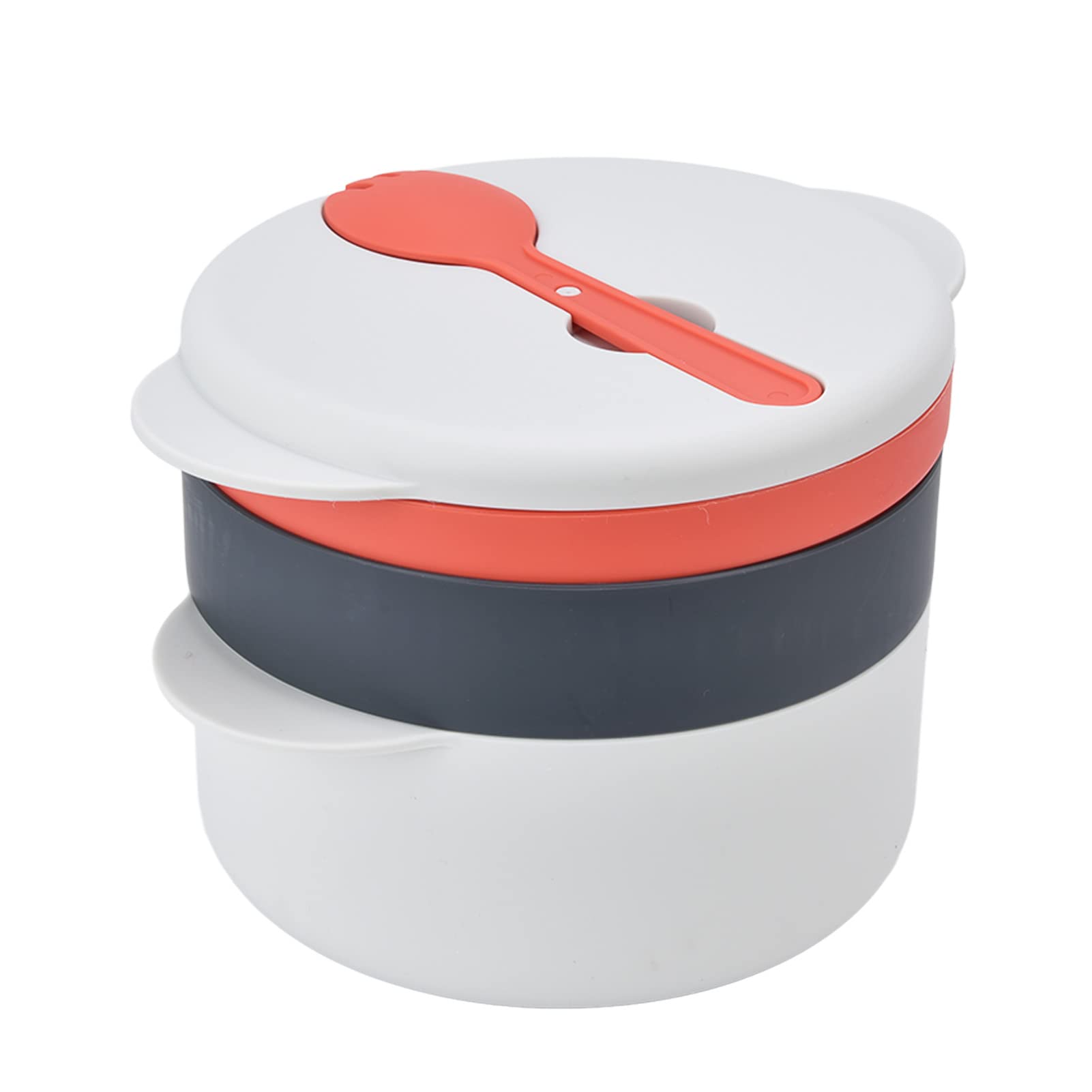 2L Microwave Rice Cooker with Double Ear Handles - Heat Resistant & Safe for Home Use - Perfect for Quick Meals, Dorm Cooking & Office Lunches